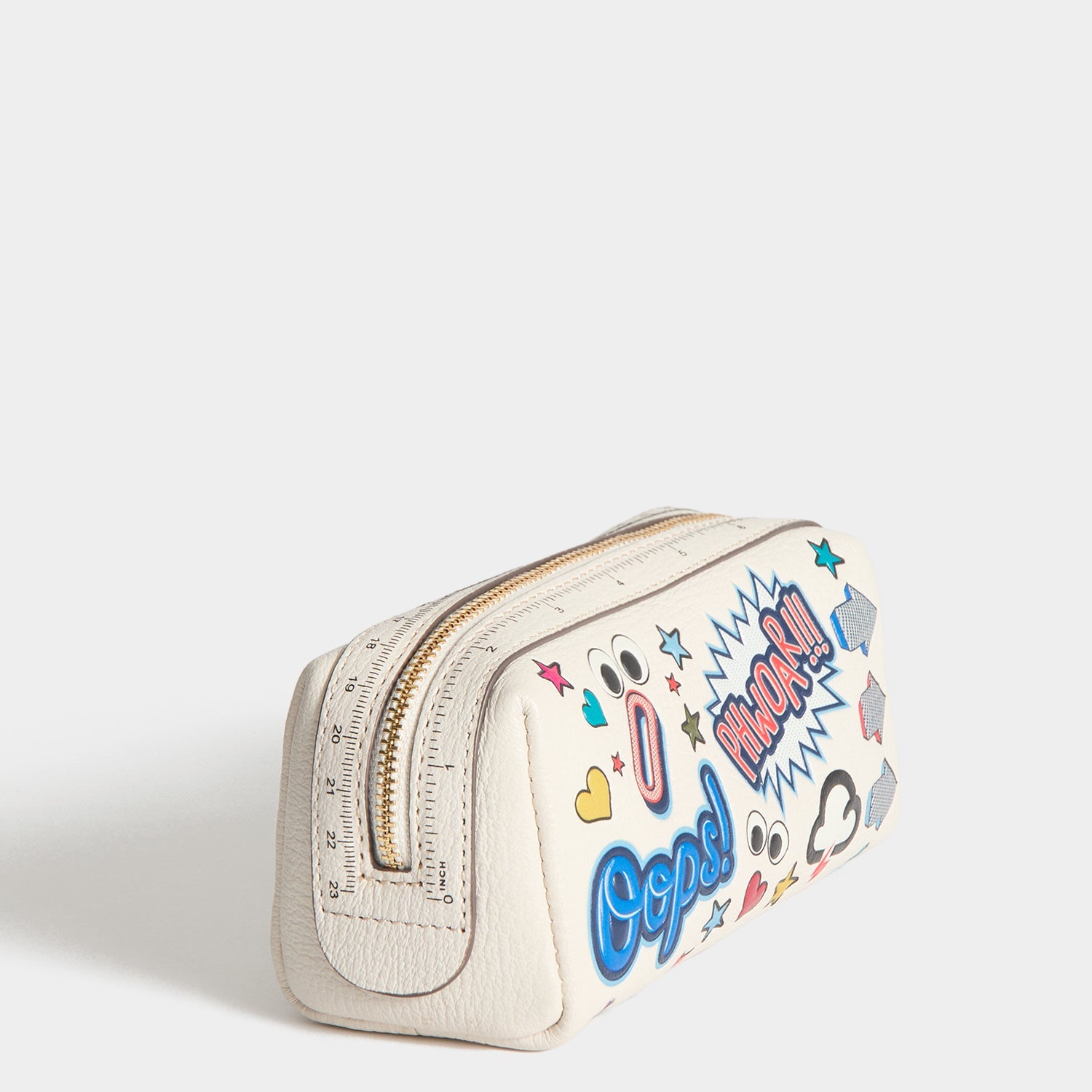 All Over Stickers Girlie Stuff Pouch -

          
            Capra Leather in Chalk -
          

          Anya Hindmarch US
