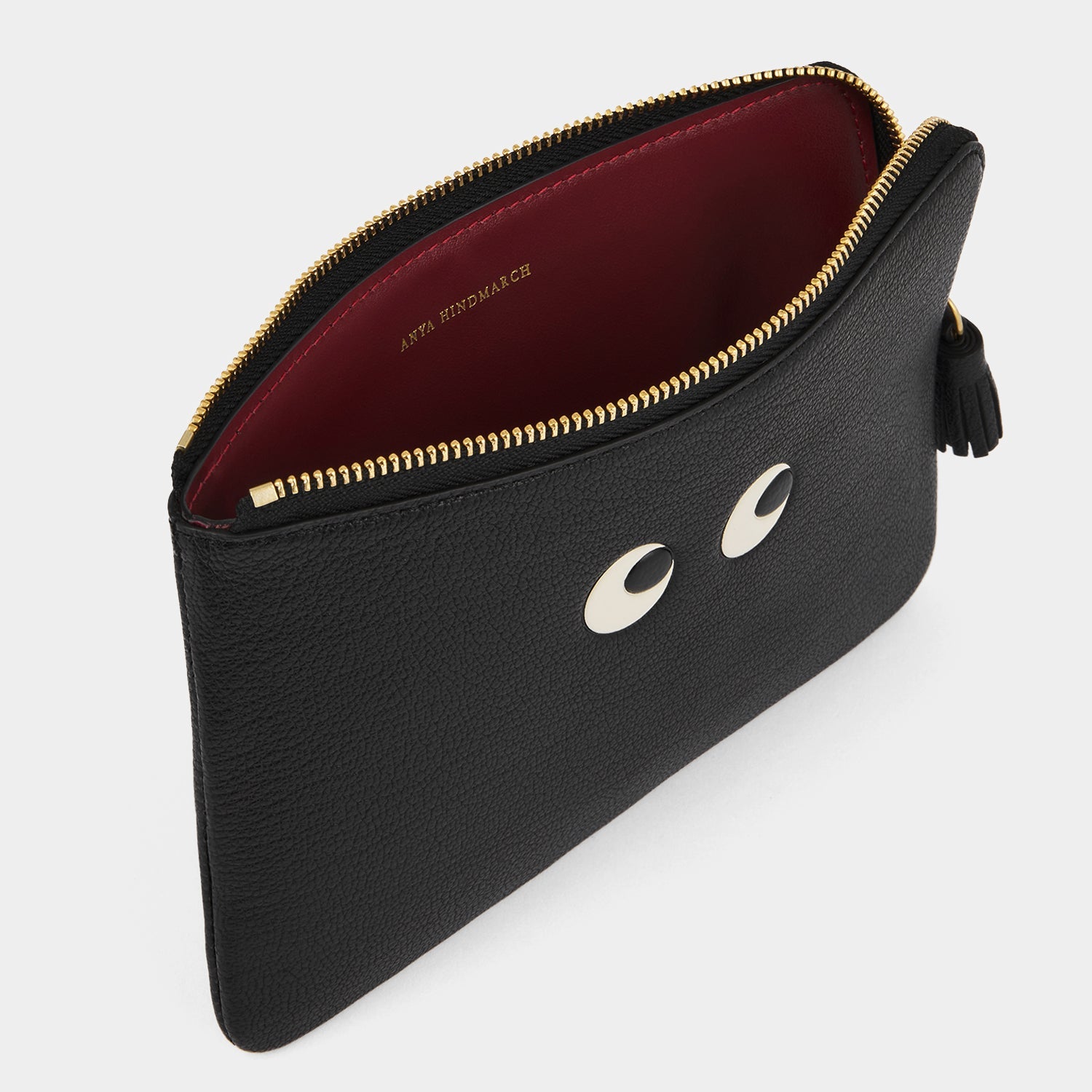 Eyes Loose Pocket -

          
            Capra Leather in Black -
          

          Anya Hindmarch US
