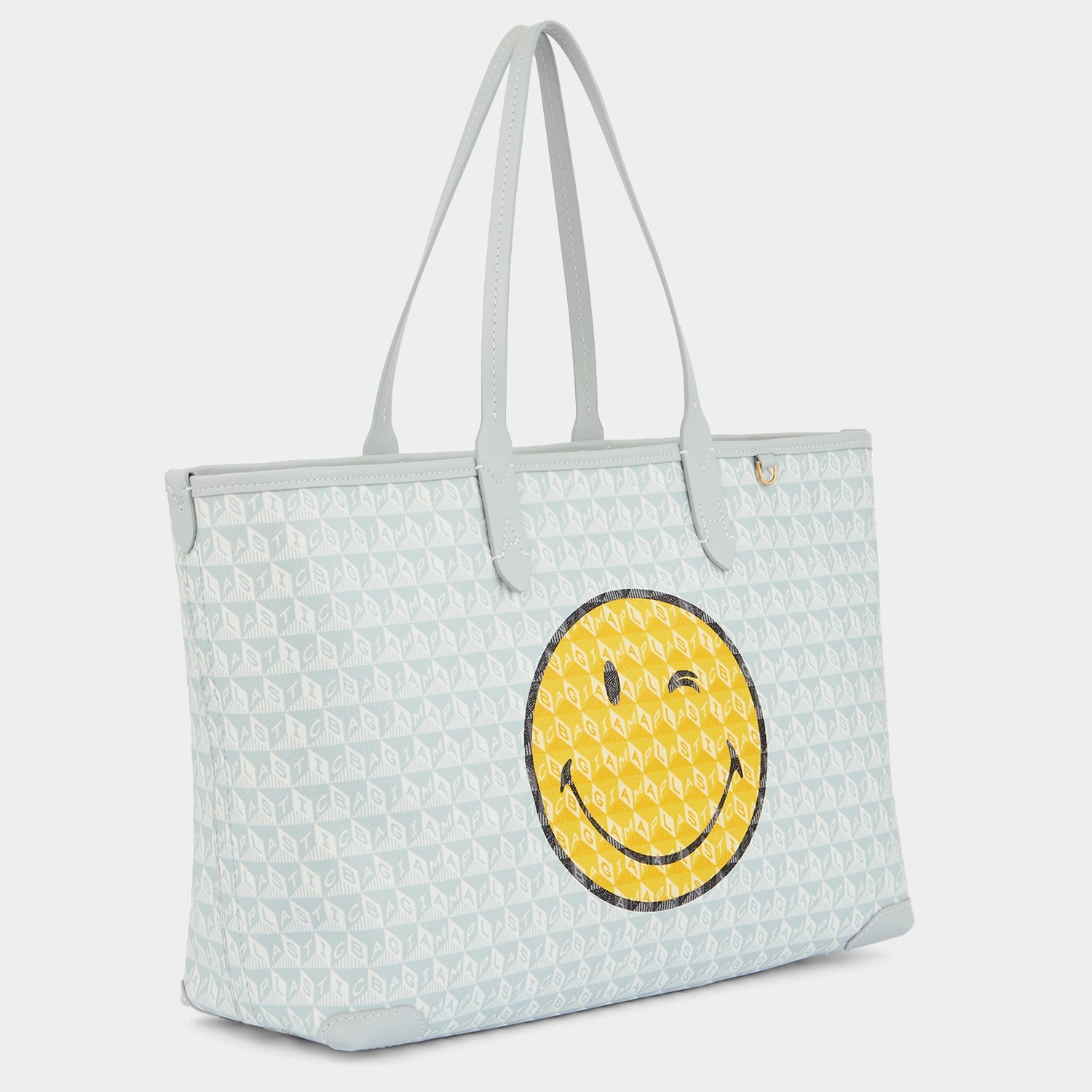 I Am A Plastic Bag Wink Zipped Tote -

          
            Recycled Canvas in Frost -
          

          Anya Hindmarch US
