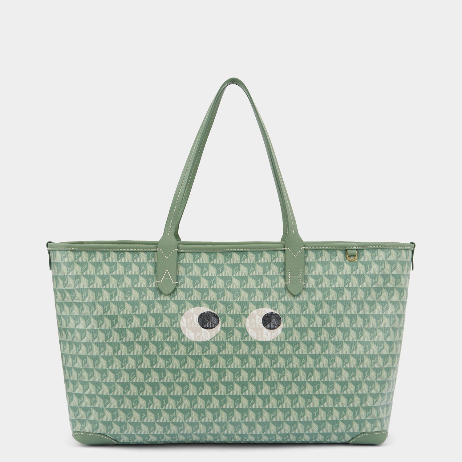 I Am A Plastic Bag Small Eyes Zipped Tote -

          
            Recycled Canvas in Moss -
          

          Anya Hindmarch US
