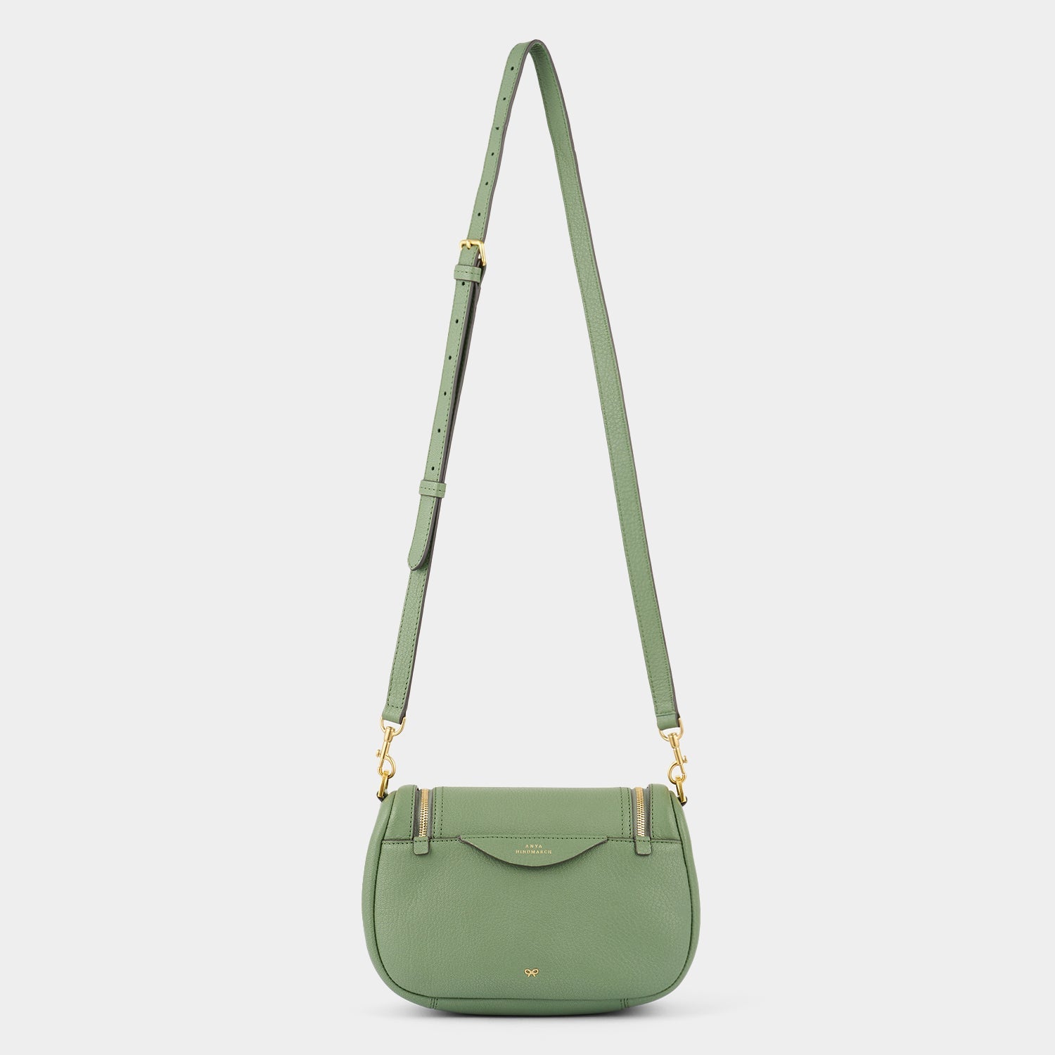 Vere Small Soft Satchel Cross-body -

          
            Grain Leather in Moss -
          

          Anya Hindmarch US
