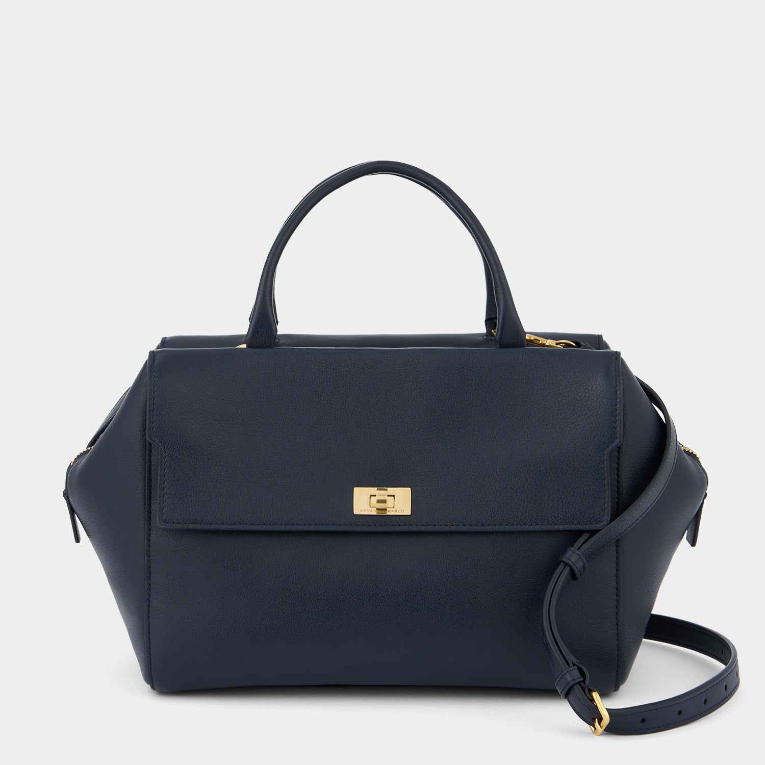 Seaton Cross-body -

          
            Calf Leather in Marine -
          

          Anya Hindmarch US
