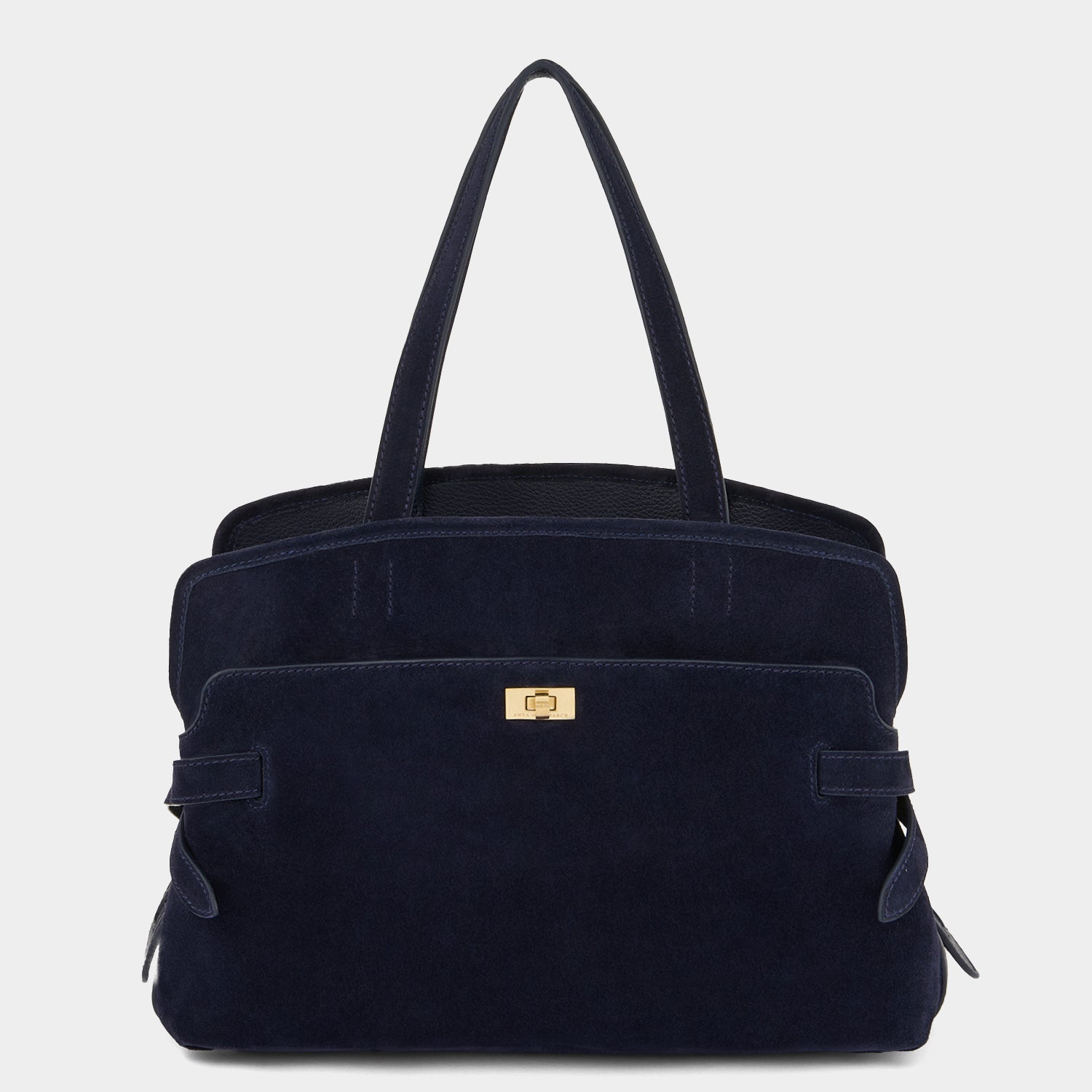 Wilson Shoulder Bag -

          
            Suede in Marine -
          

          Anya Hindmarch US
