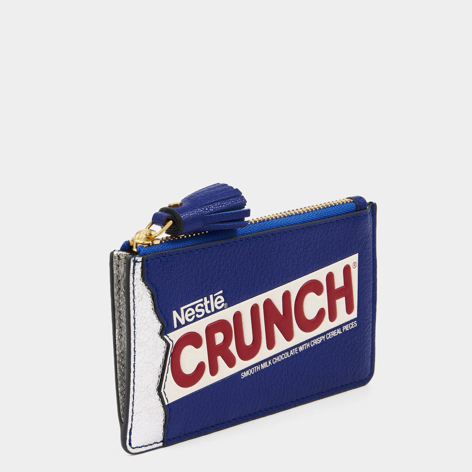 Anya Brands Crunch Zip Card Case -

                  
                    Capra Leather in Metallic Dark Blue -
                  

                  Anya Hindmarch US
