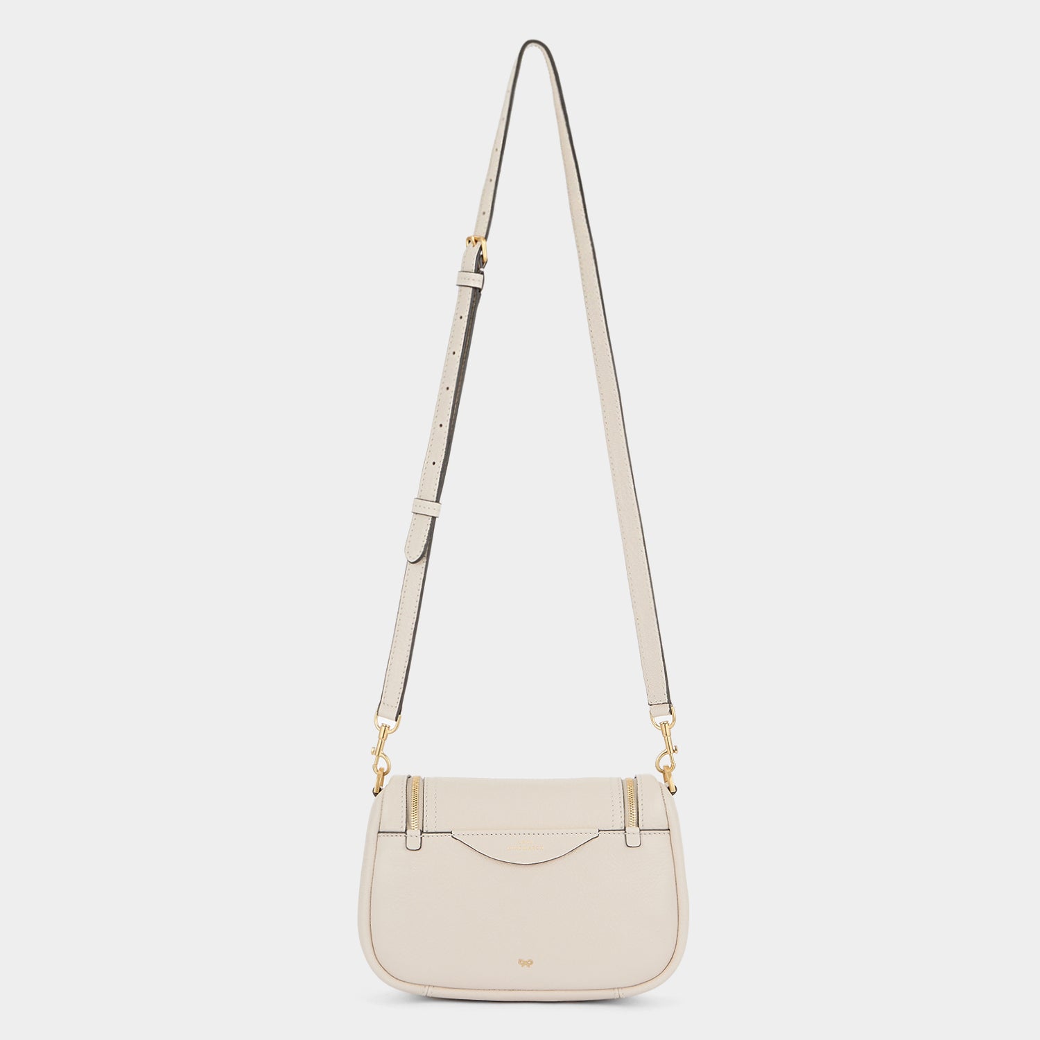Vere Small Soft Satchel Cross-body -

          
            Grain Leather in Chalk -
          

          Anya Hindmarch US

