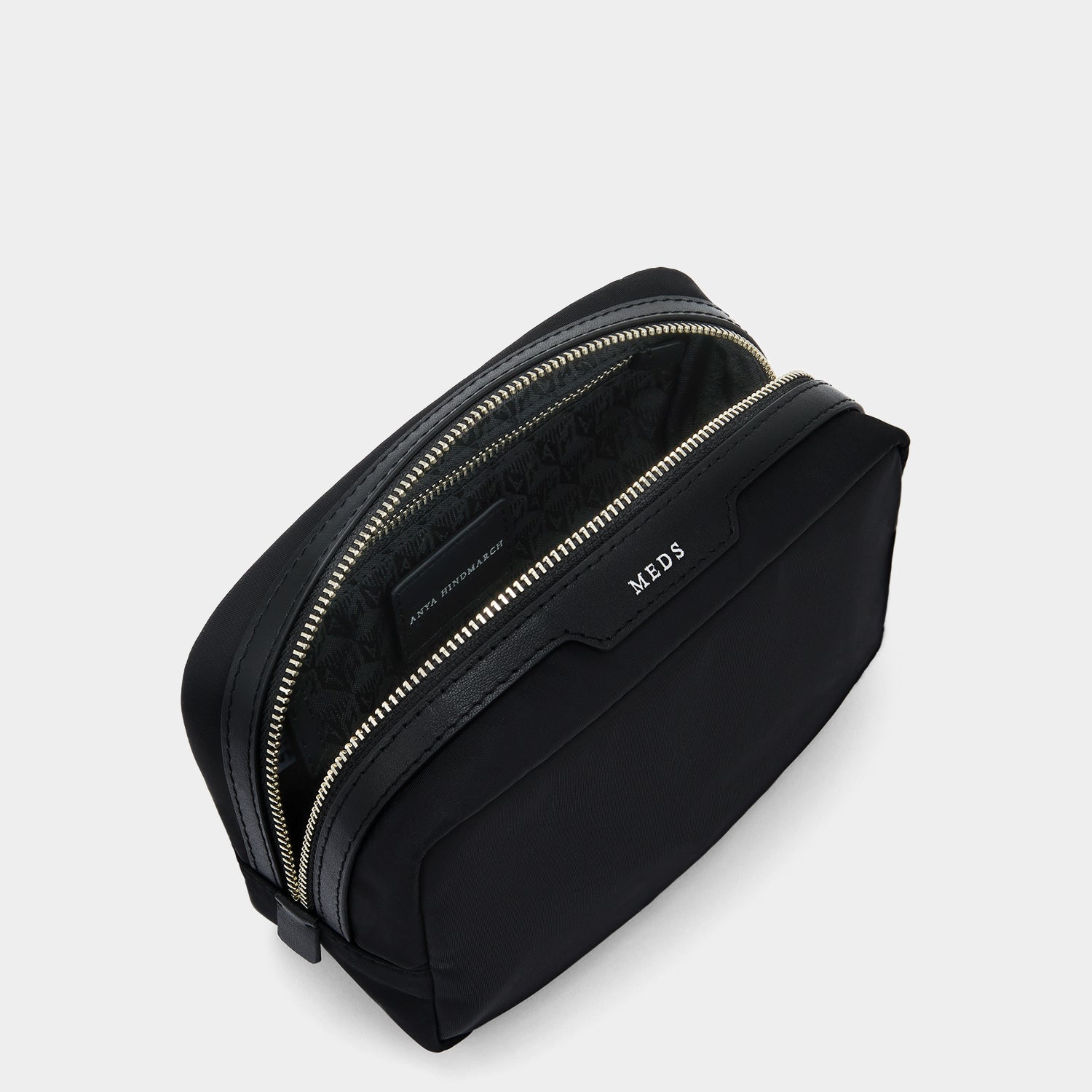 Meds Travel Pouch -

          
            Regenerated ECONYL® in Black -
          

          Anya Hindmarch US
