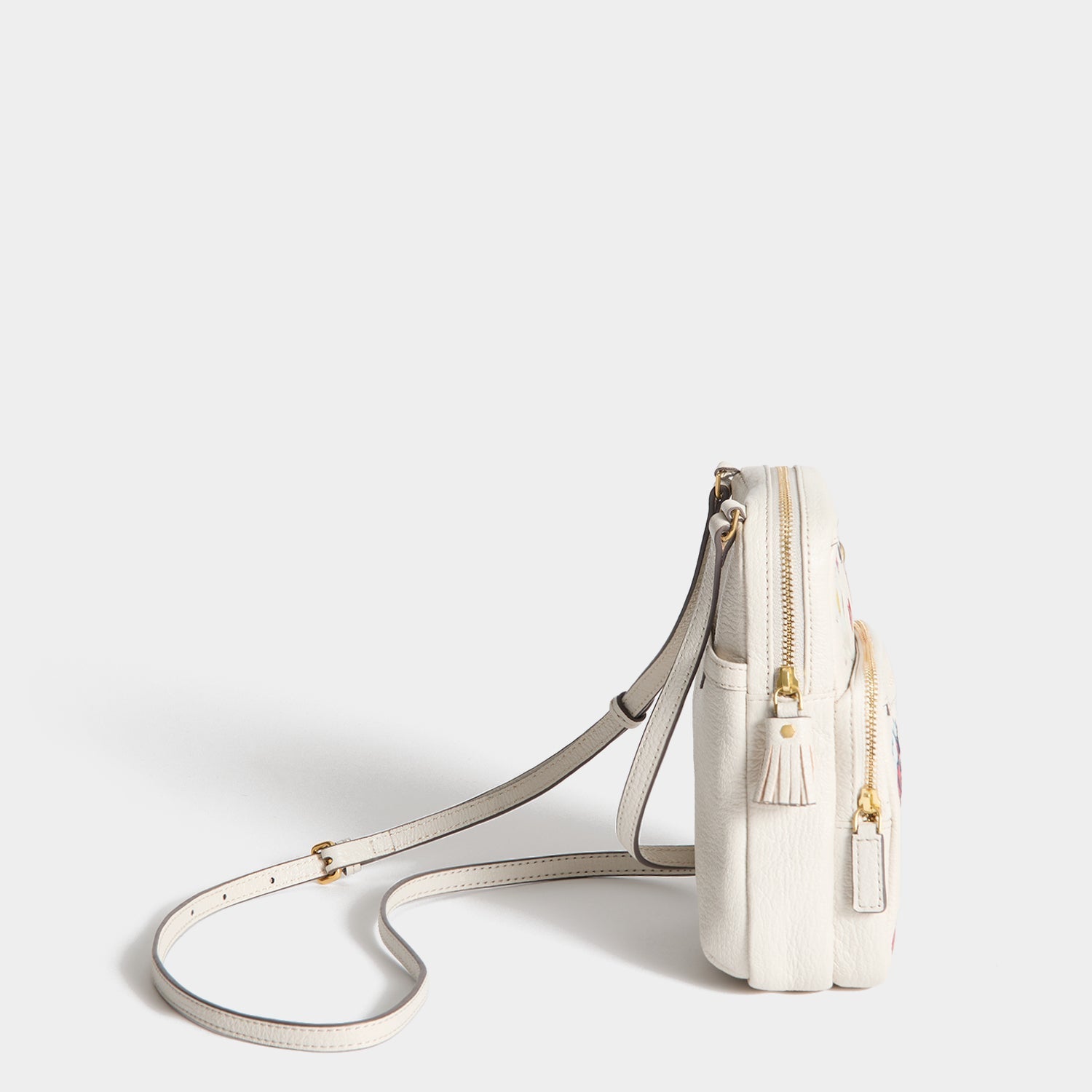 All Over Stickers Essential Cross-body -

          
            Capra Leather in Chalk -
          

          Anya Hindmarch US
