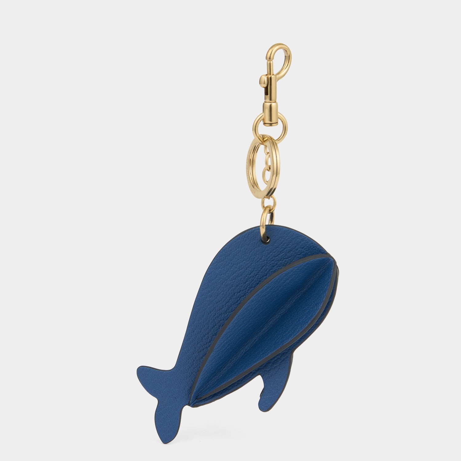 Whale Charm -

          
            Capra Leather in Blueberry -
          

          Anya Hindmarch US
