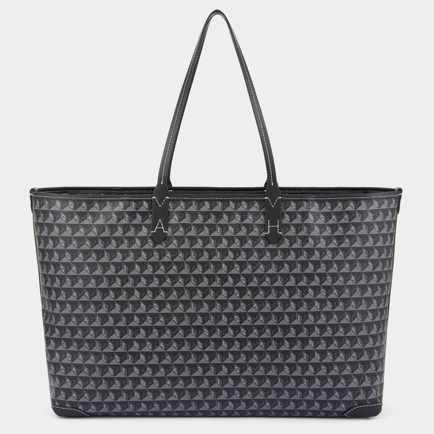I Am A Plastic Bag Zipped Motif Tote -

          
            Recycled Canvas in Black -
          

          Anya Hindmarch US
