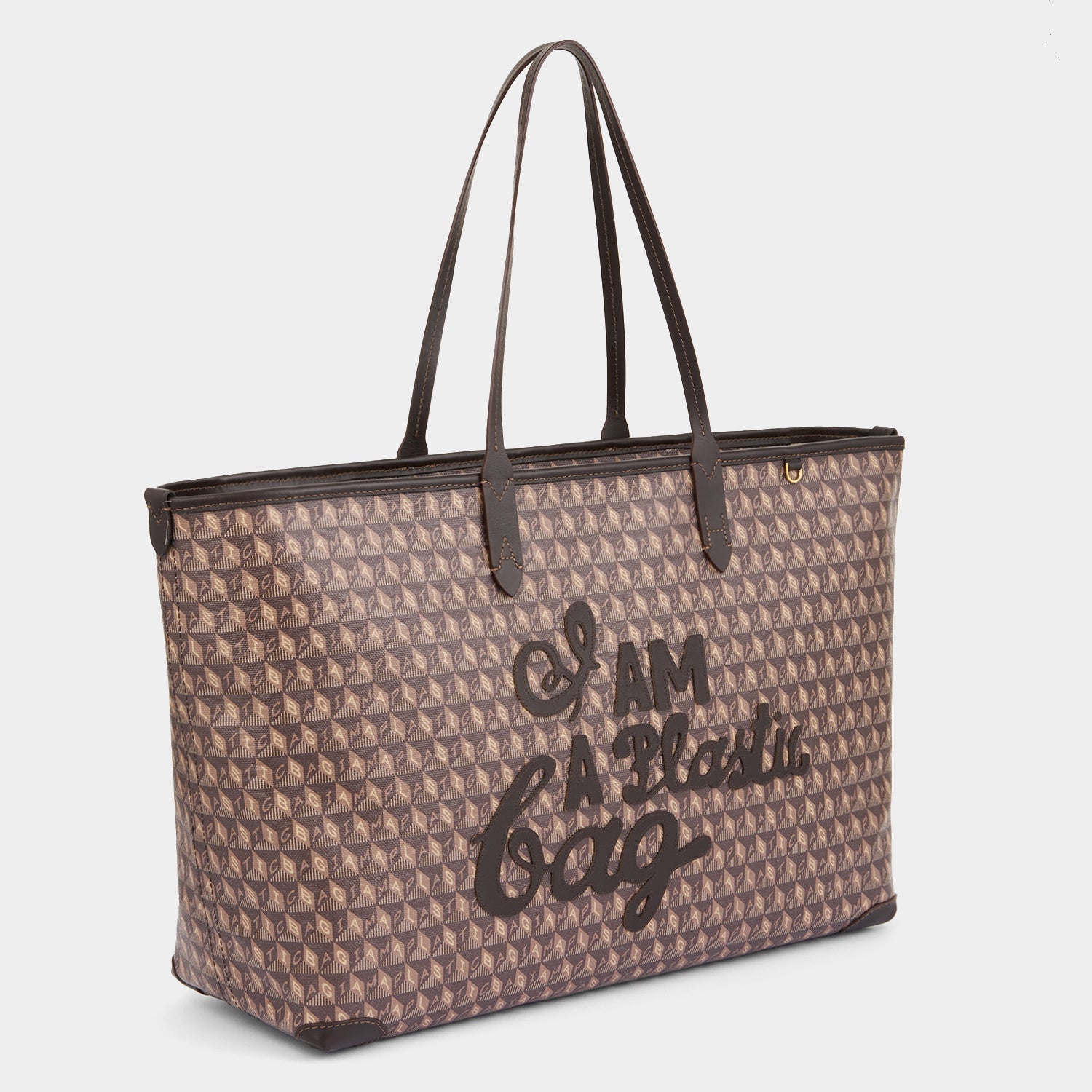 I Am A Plastic Bag Zipped Motif Tote -

          
            Recycled Canvas in Truffle -
          

          Anya Hindmarch US
