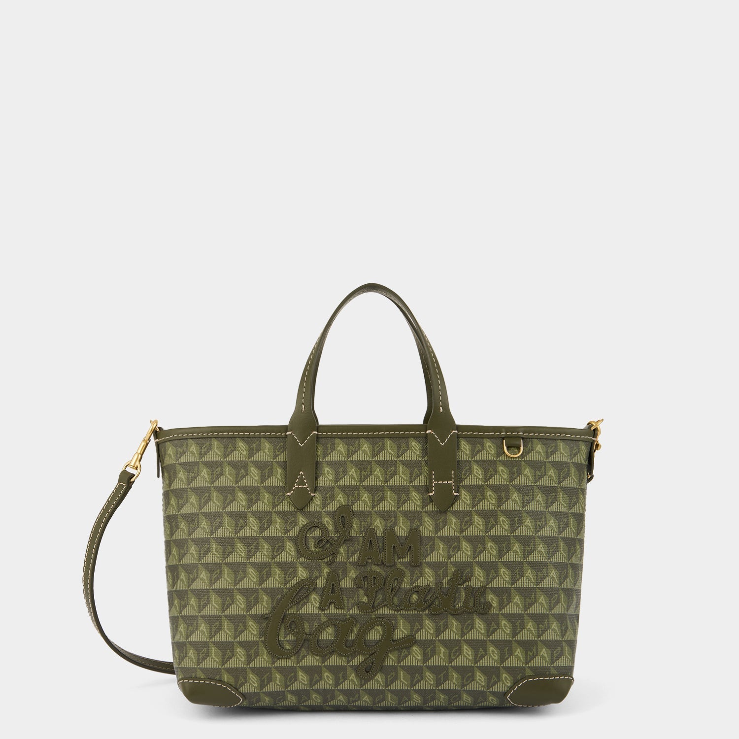 I Am A Plastic Bag XS Zipped Motif Cross-body Tote -

          
            Recycled Canvas in Fern -
          

          Anya Hindmarch US
