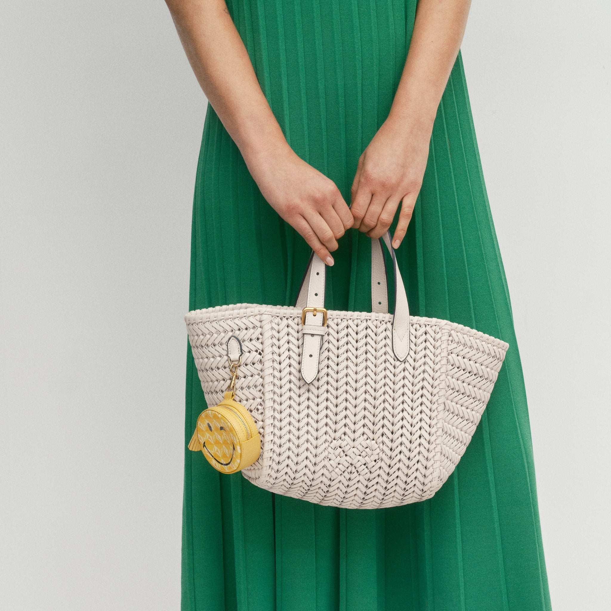 Neeson Small Square Tote -

          
            Capra Leather in Chalk -
          

          Anya Hindmarch US
