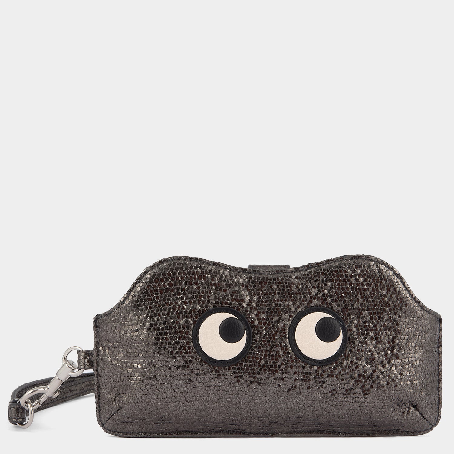 Eyes Glasses Pouch -

          
            Metallic Leather in Antracite -
          

          Anya Hindmarch US
