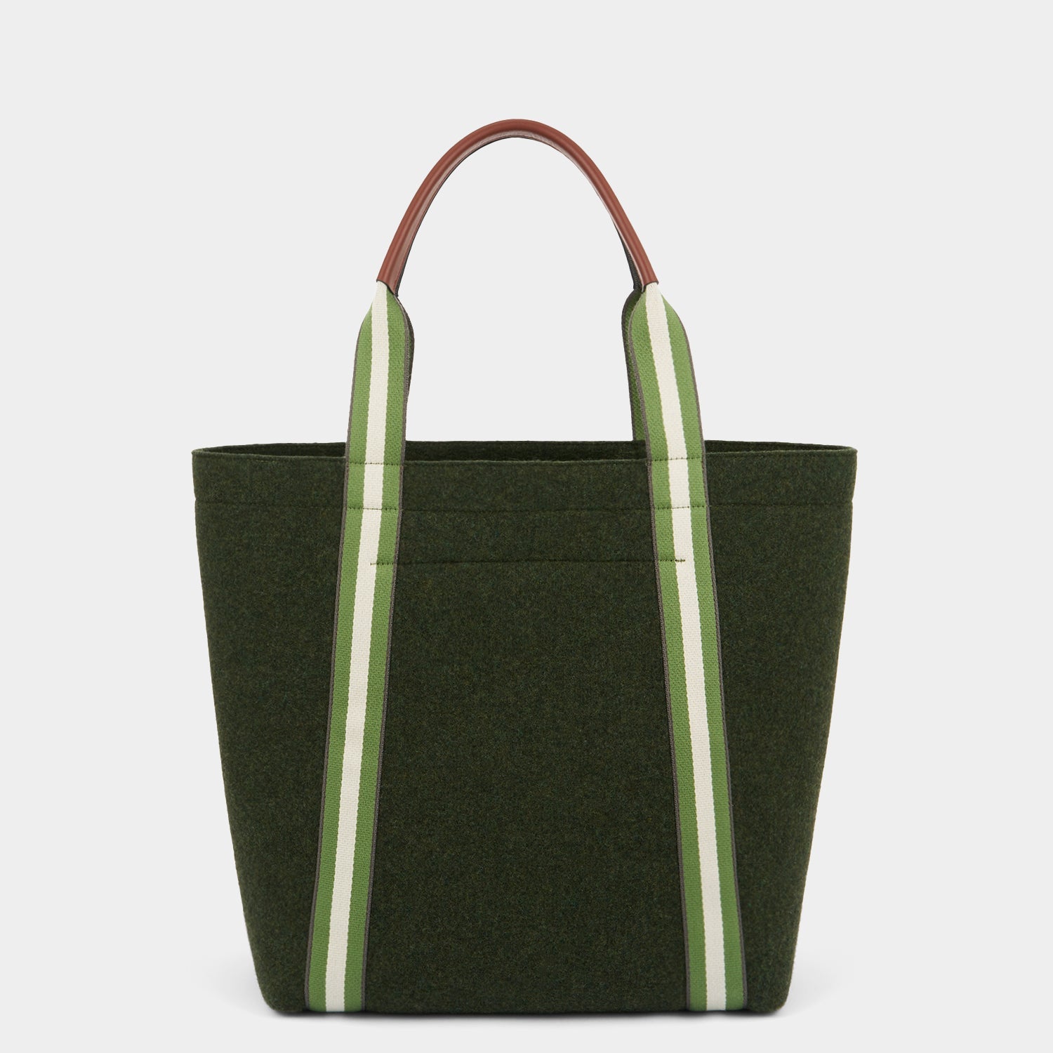 Pont Tote -

          
            Wool Felt in Dark Moss -
          

          Anya Hindmarch US
