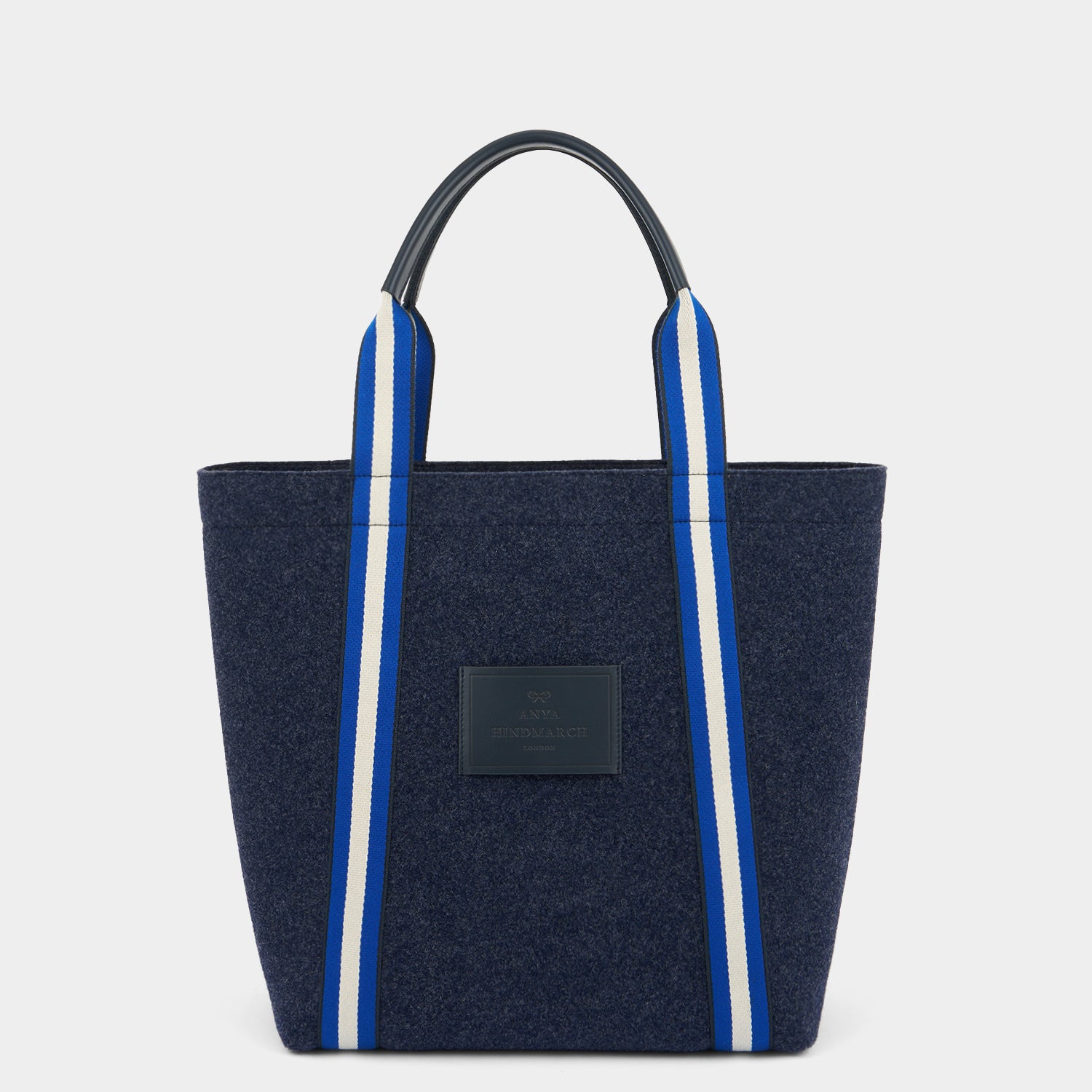 Pont Tote -

          
            Wool Felt in Navy -
          

          Anya Hindmarch US
