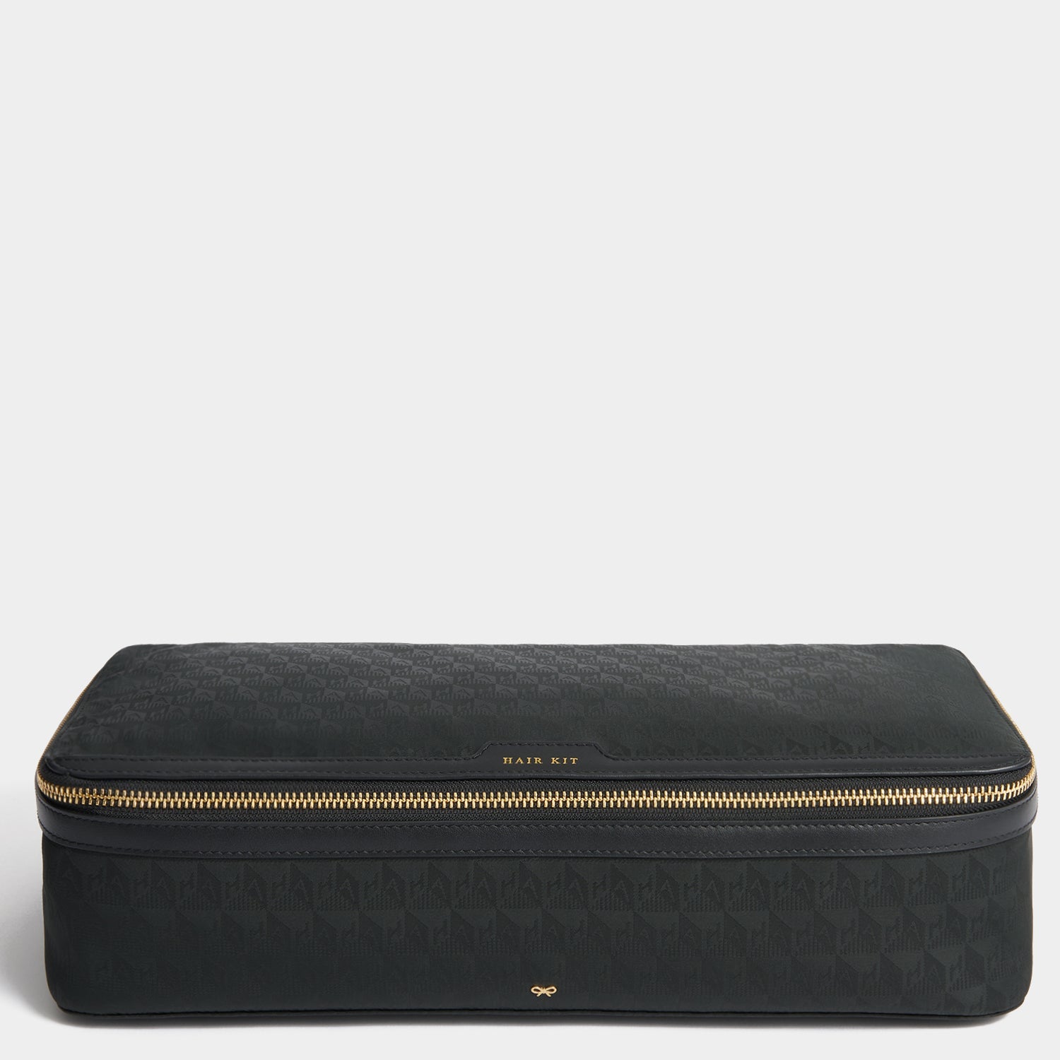 Logo Hair Kit Travel Pouch -

          
            Jacquard Nylon in Black -
          

          Anya Hindmarch US
