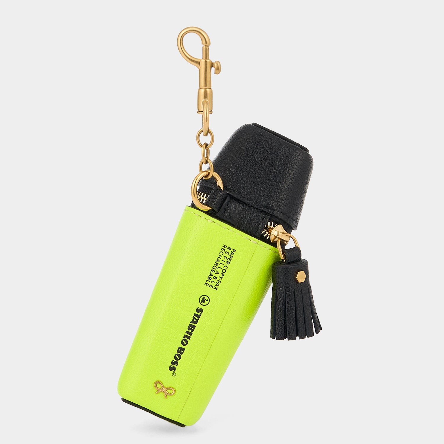 Anya Brands STABILO BOSS ORIGINAL Coin Purse Charm -

          
            Capra Leather in Neon Yellow -
          

          Anya Hindmarch US
