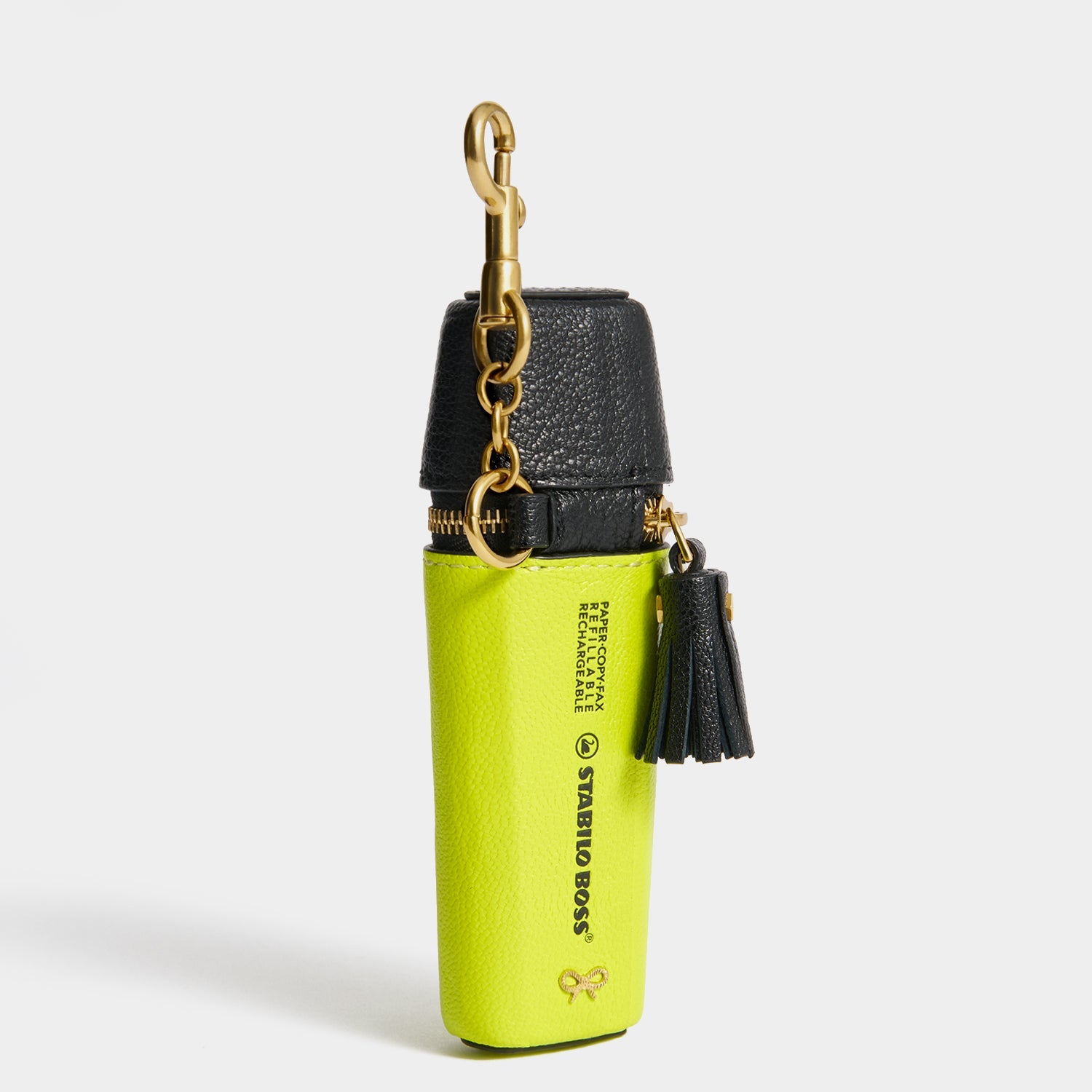 Anya Brands STABILO BOSS ORIGINAL Coin Purse Charm -

          
            Capra Leather in Neon Yellow -
          

          Anya Hindmarch US
