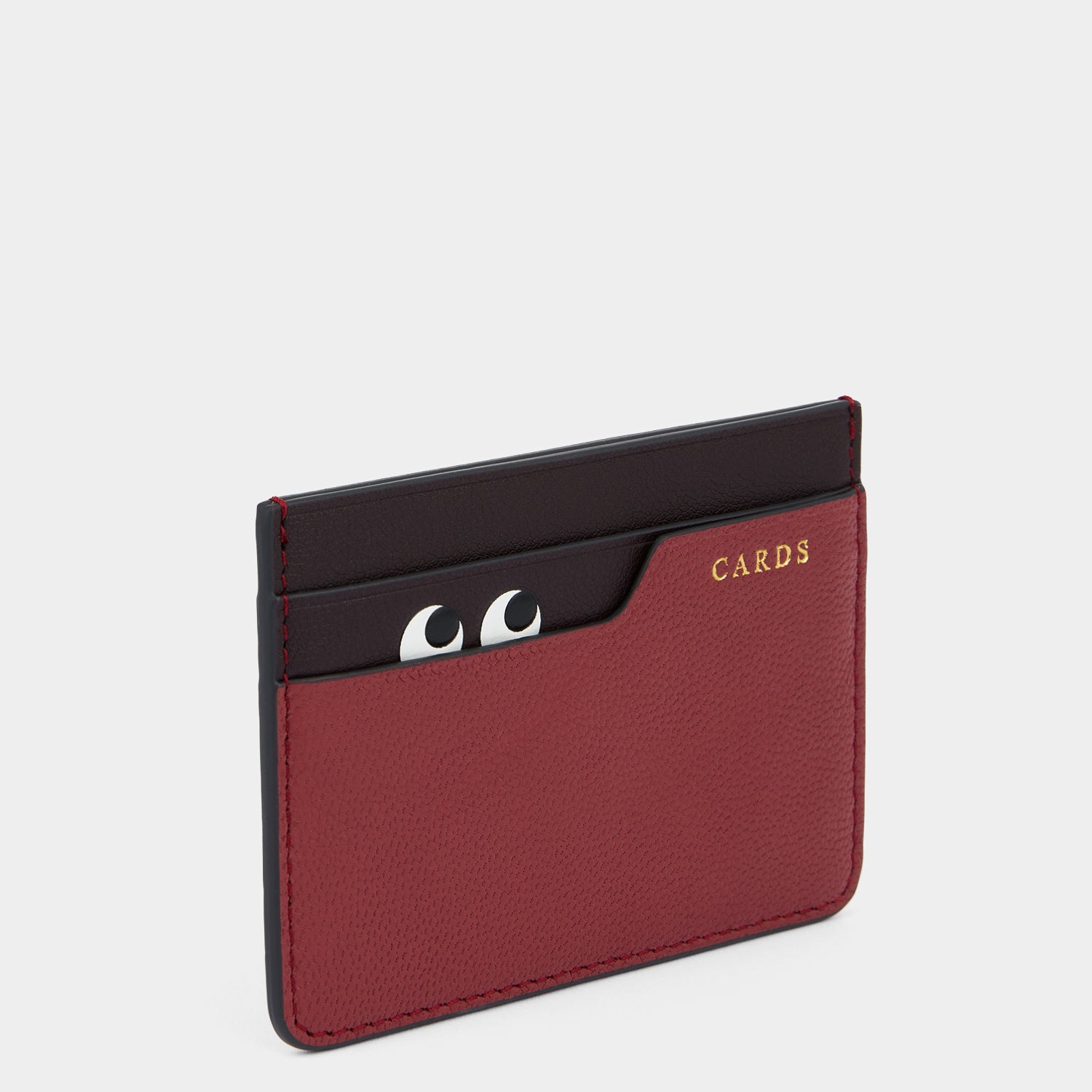 Peeping Eyes Card Case -

          
            Capra Leather in Damson -
          

          Anya Hindmarch US
