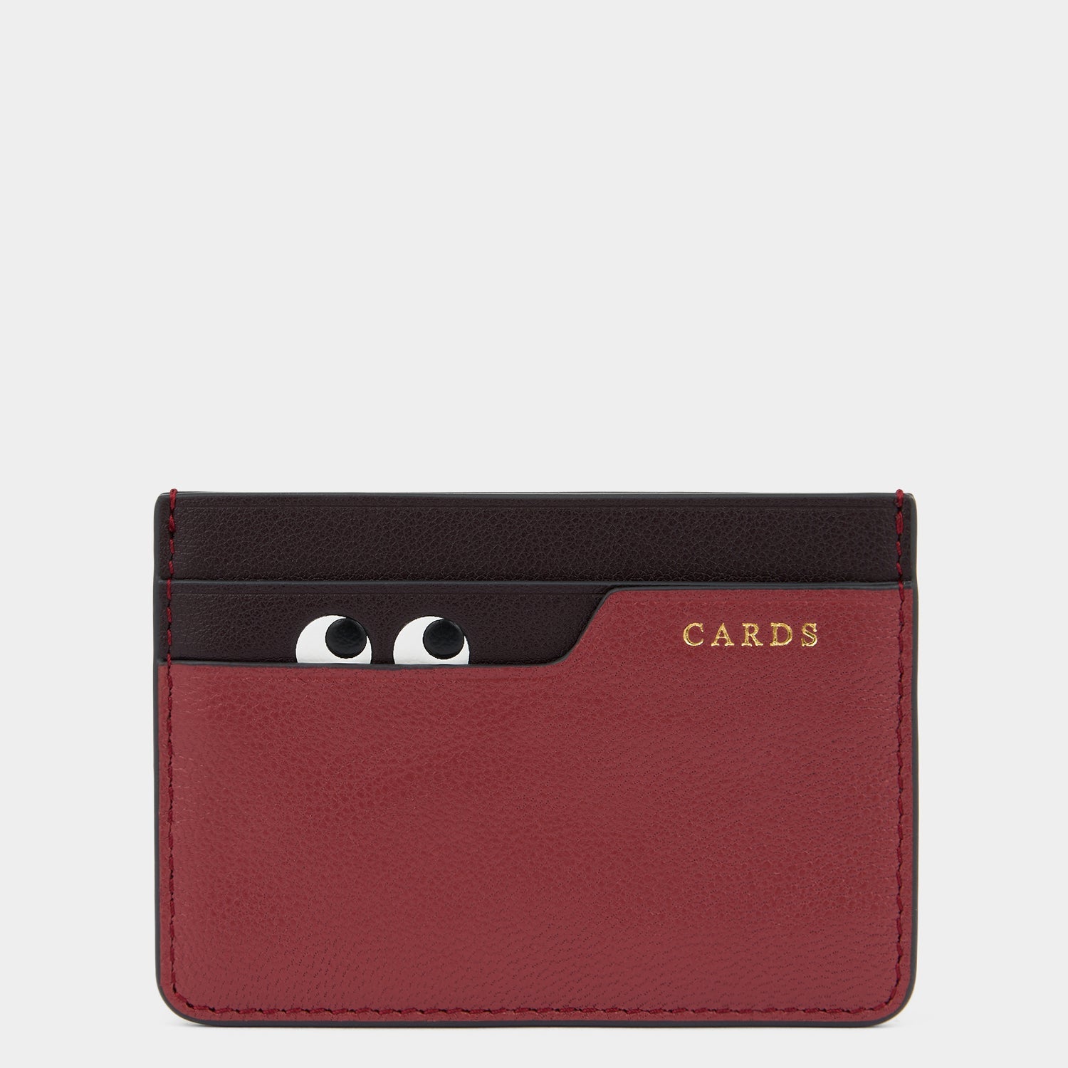 Peeping Eyes Card Case -

          
            Capra Leather in Damson -
          

          Anya Hindmarch US
