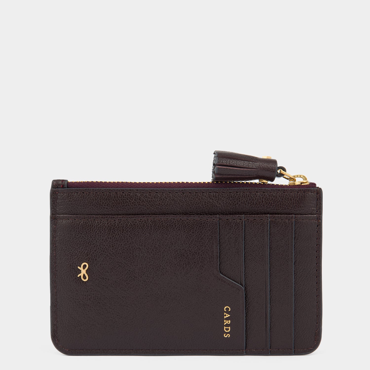 Zany Envelope Zip Card Case -

          
            Capra Leather in Grape -
          

          Anya Hindmarch US
