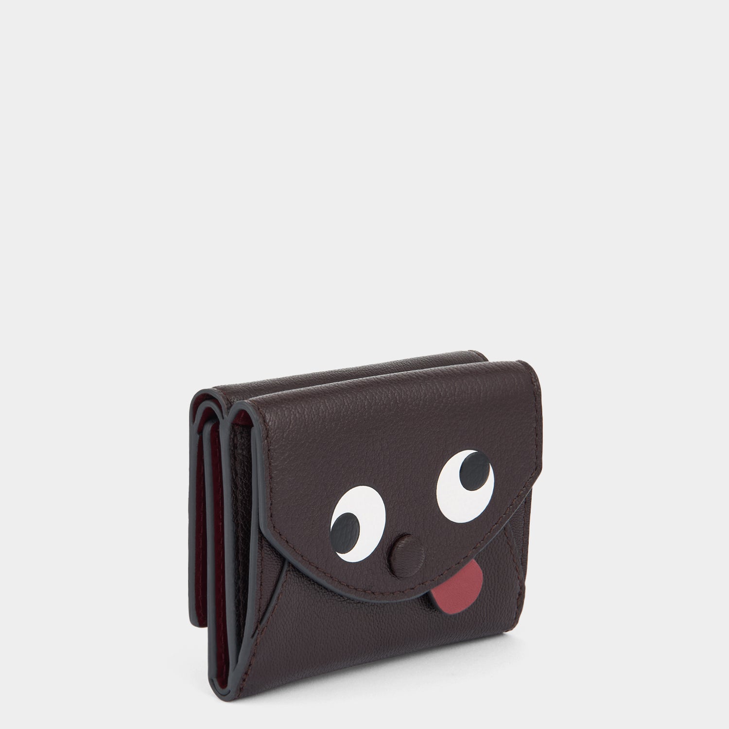 Zany Mini Trifold Wallet -

          
            Capra Leather in Grape -
          

          Anya Hindmarch US
