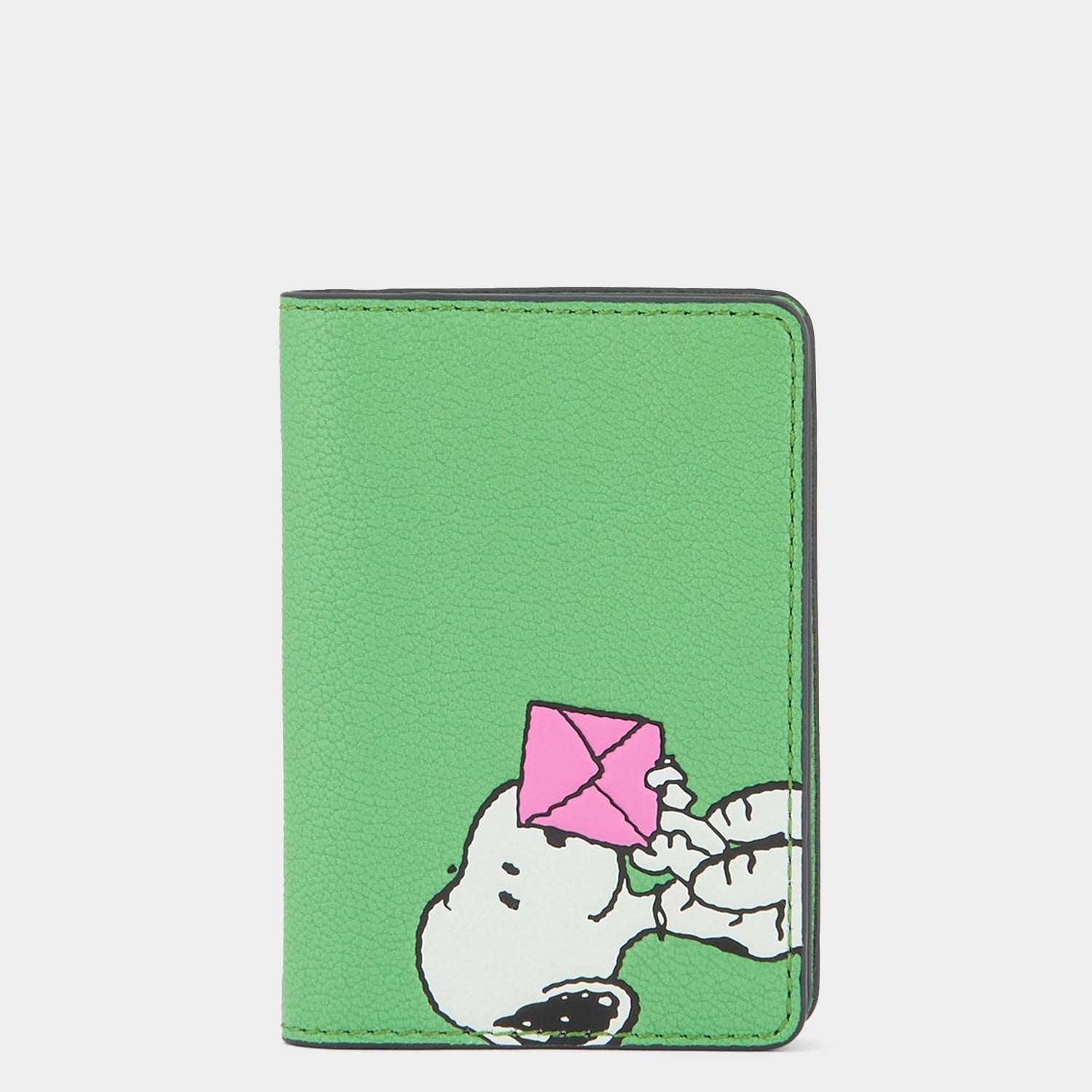 Peanuts Snoopy Business Card Holder -

          
            Capra Leather in Grass Green -
          

          Anya Hindmarch US
