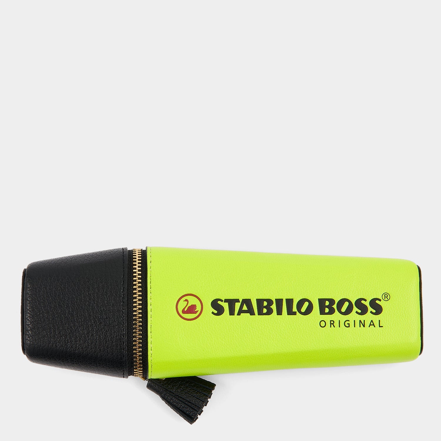 Anya Brands STABILO BOSS ORIGINAL Pencil Case -

          
            Capra Leather in Neon Yellow -
          

          Anya Hindmarch US
