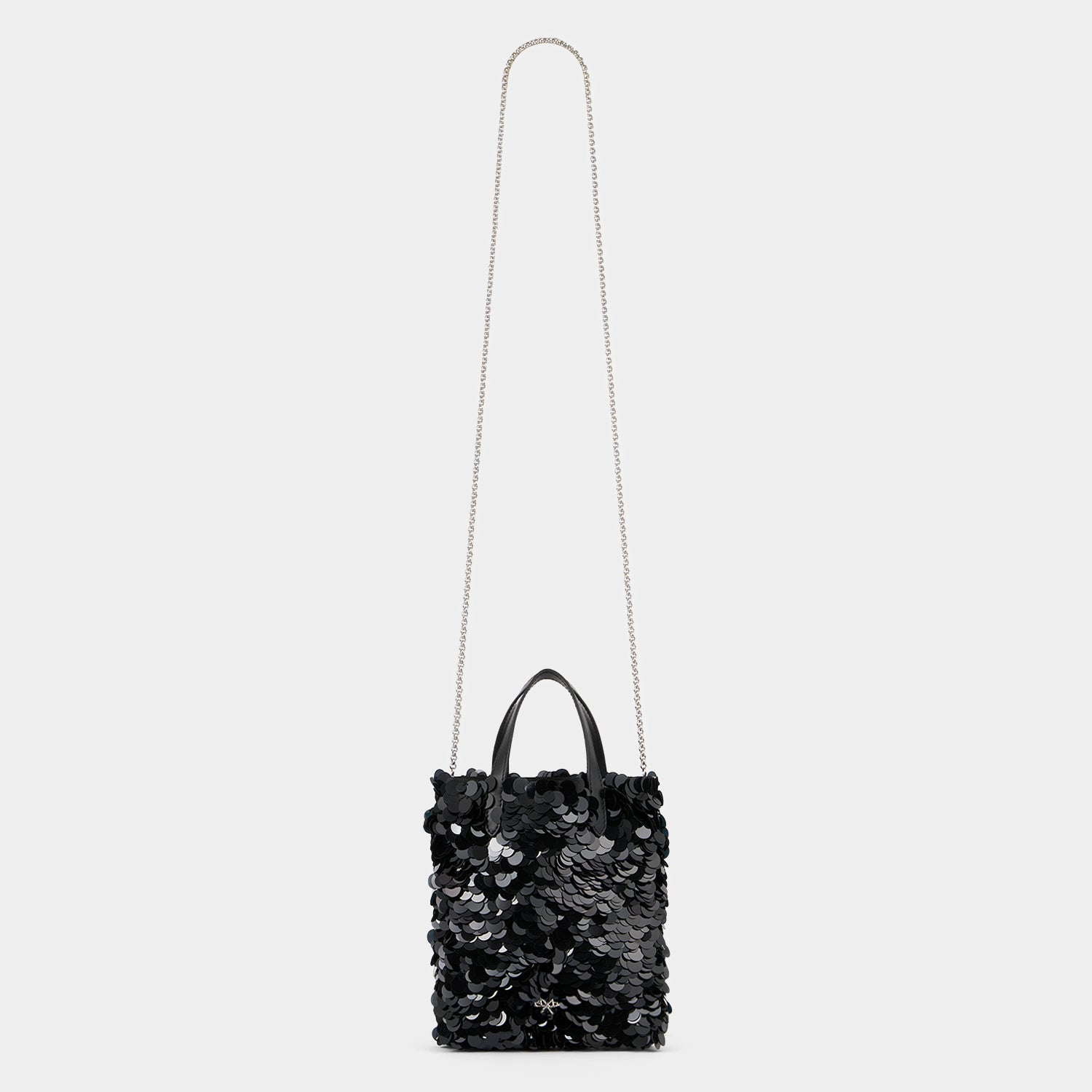 Mini N/S Eyes Embellished Cross-body Tote -

          
            Sequins in Black -
          

          Anya Hindmarch US
