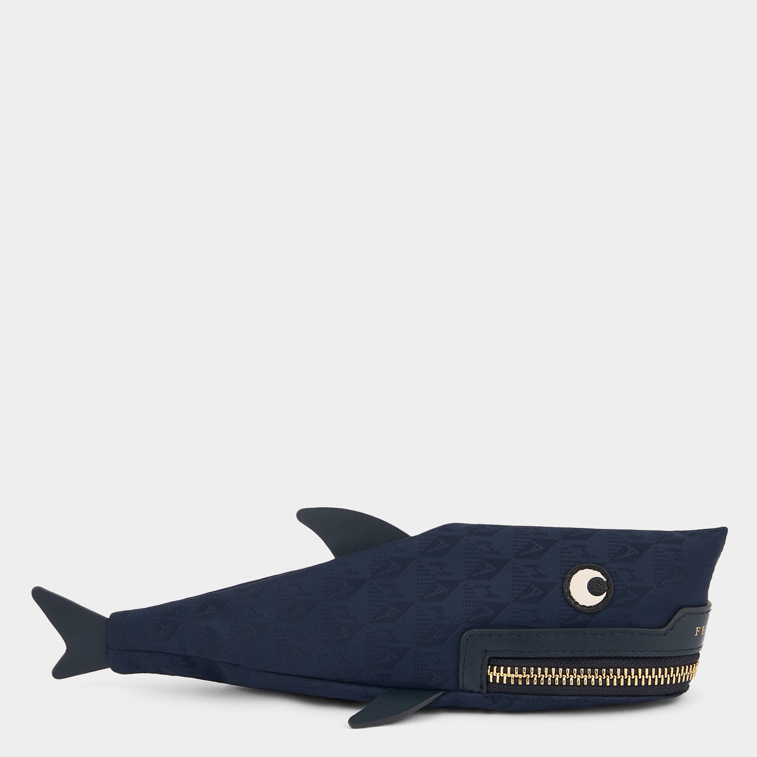 Logo Shark Pencil Case -

          
            Jacquard Nylon in Marine -
          

          Anya Hindmarch US
