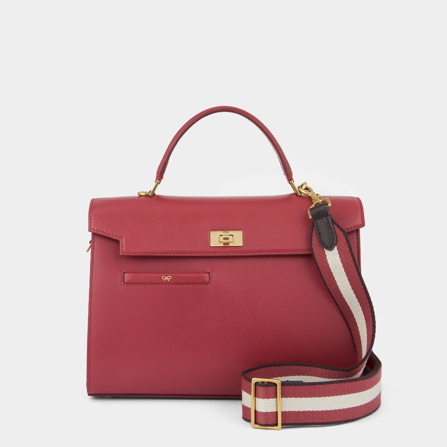 Mortimer Top Handle -

          
            Calf Leather in Damson -
          

          Anya Hindmarch US
