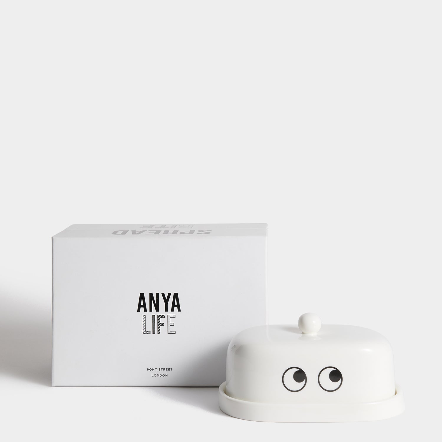 Butter Dish -

          
            Bone China in White -
          

          Anya Hindmarch US
