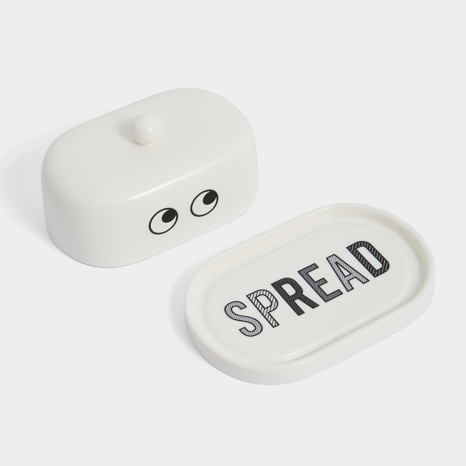 Butter Dish -

          
            Bone China in White -
          

          Anya Hindmarch US

