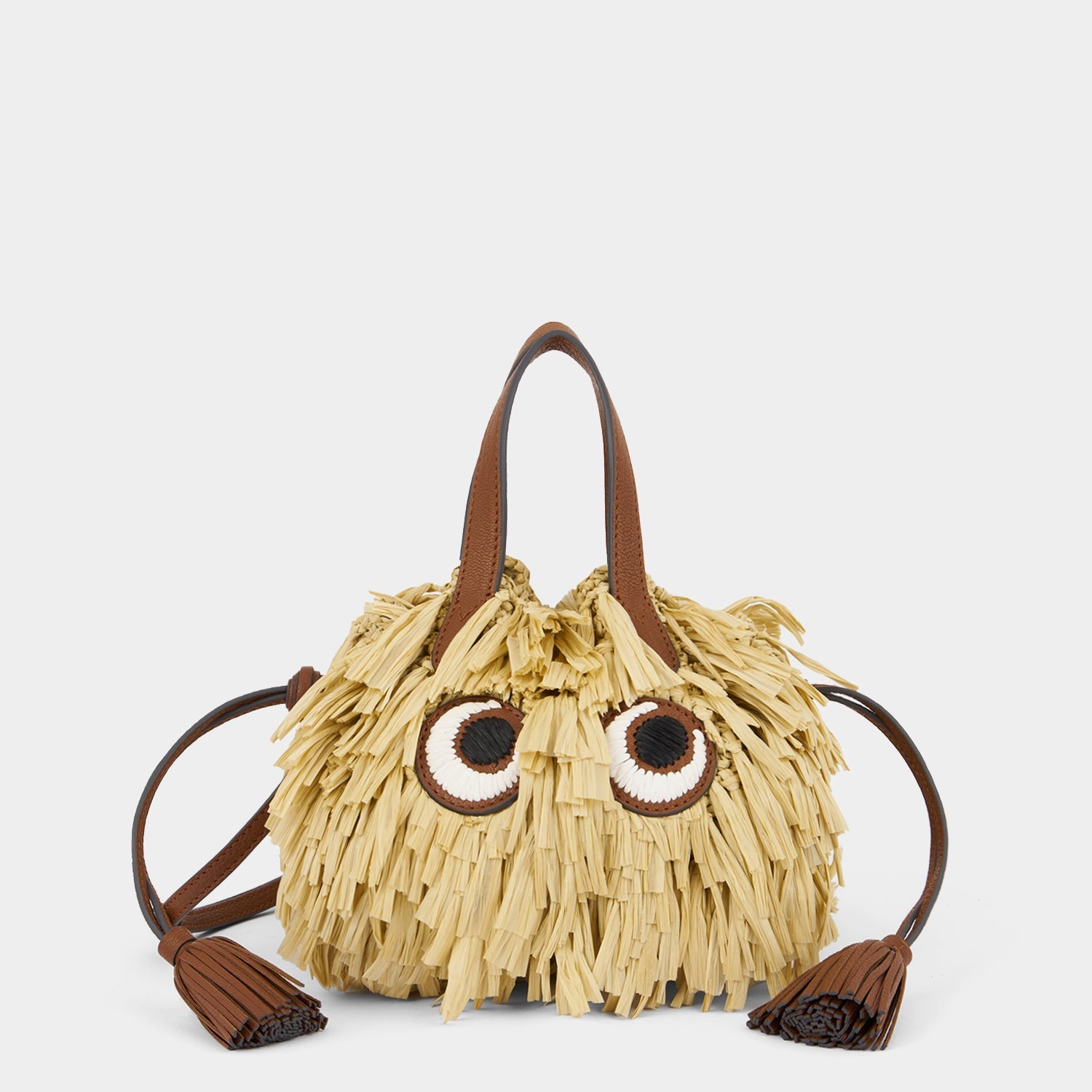 Raffia Eyes Small Drawstring Tote -

          
            Raffia in Natural -
          

          Anya Hindmarch US
