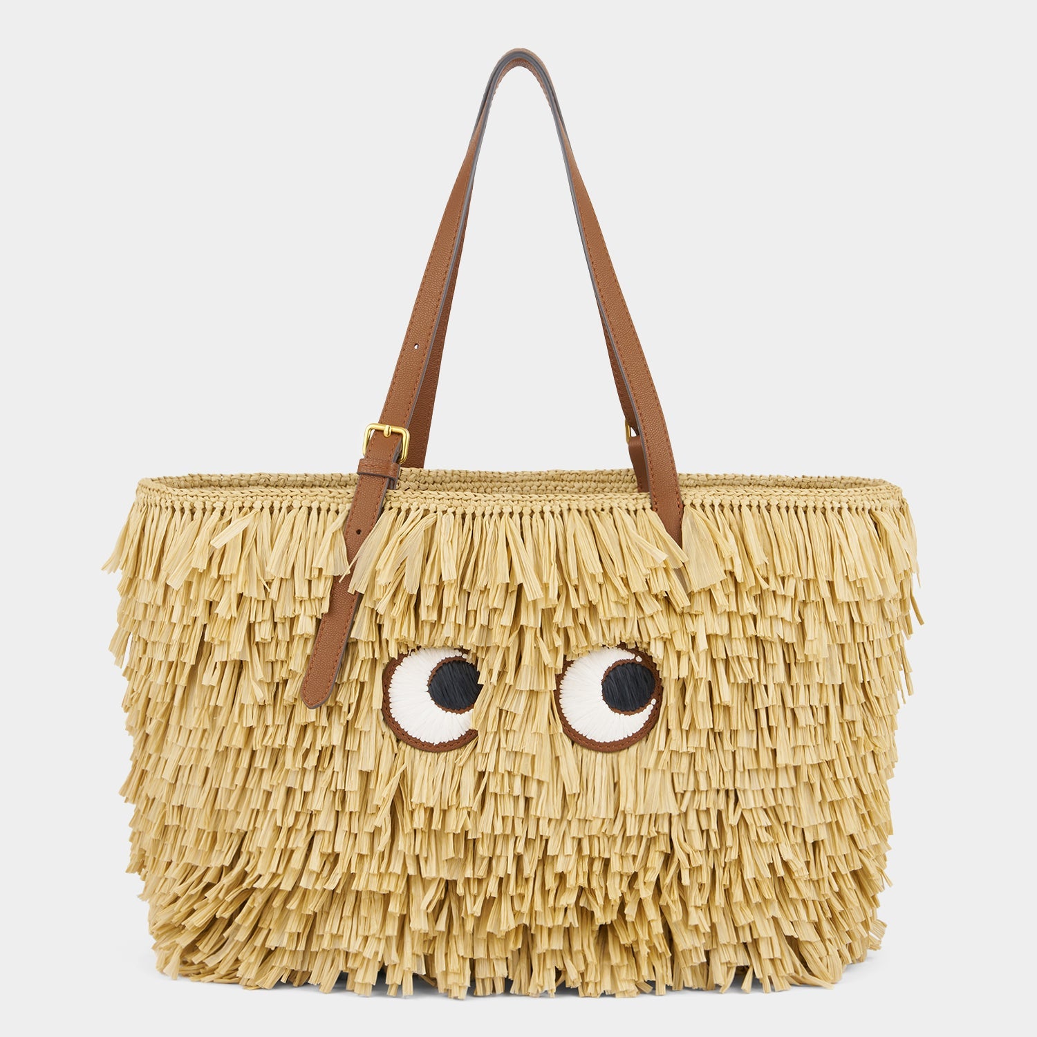 E/W Raffia Eyes Tote -

          
            Raffia in Natural -
          

          Anya Hindmarch US
