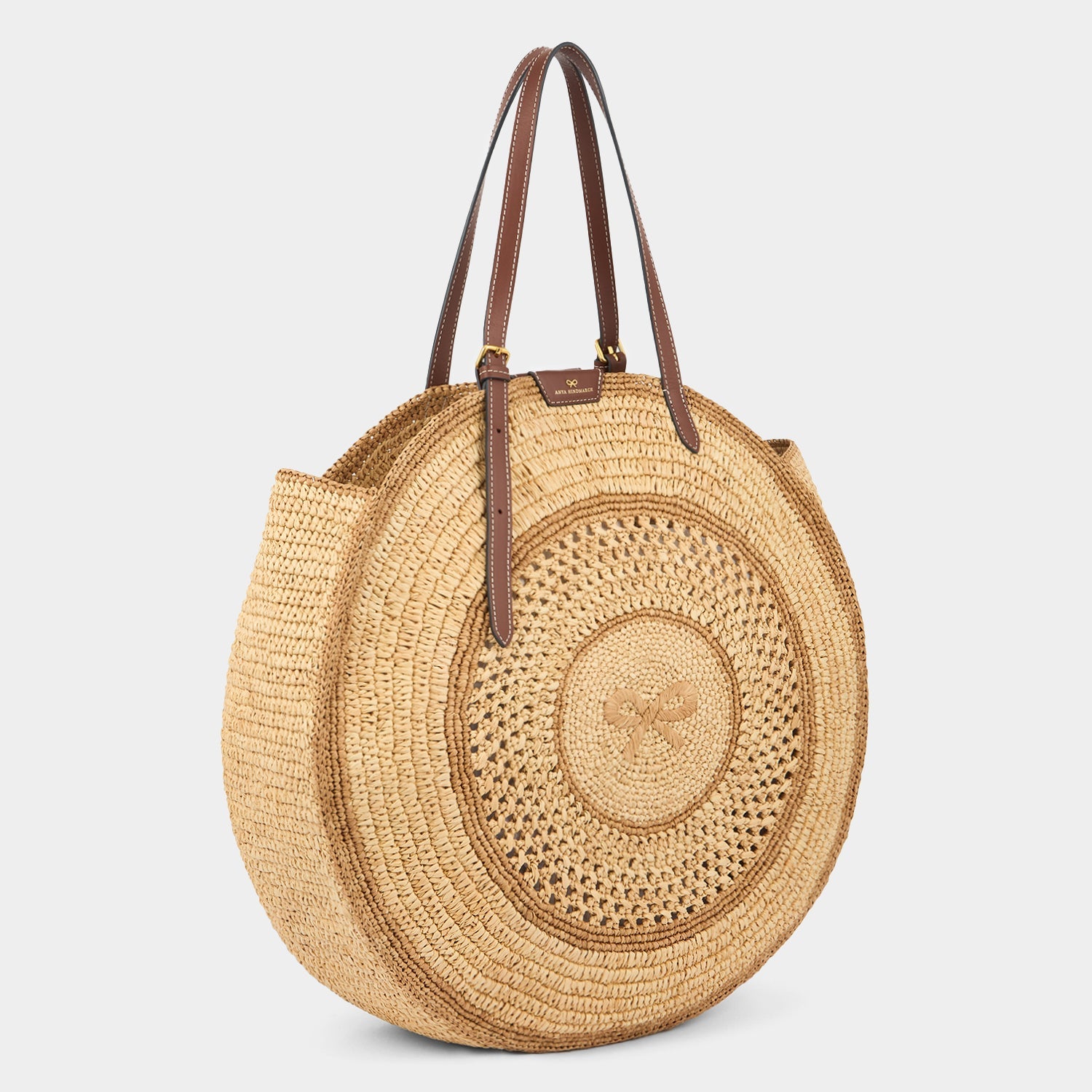 Raffia Round Bow Tote -

          
            Raffia in Natural -
          

          Anya Hindmarch US
