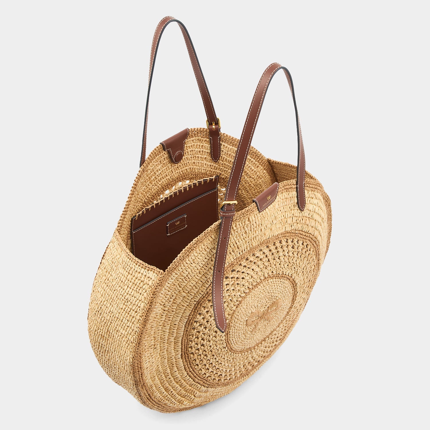 Raffia Round Bow Tote -

          
            Raffia in Natural -
          

          Anya Hindmarch US
