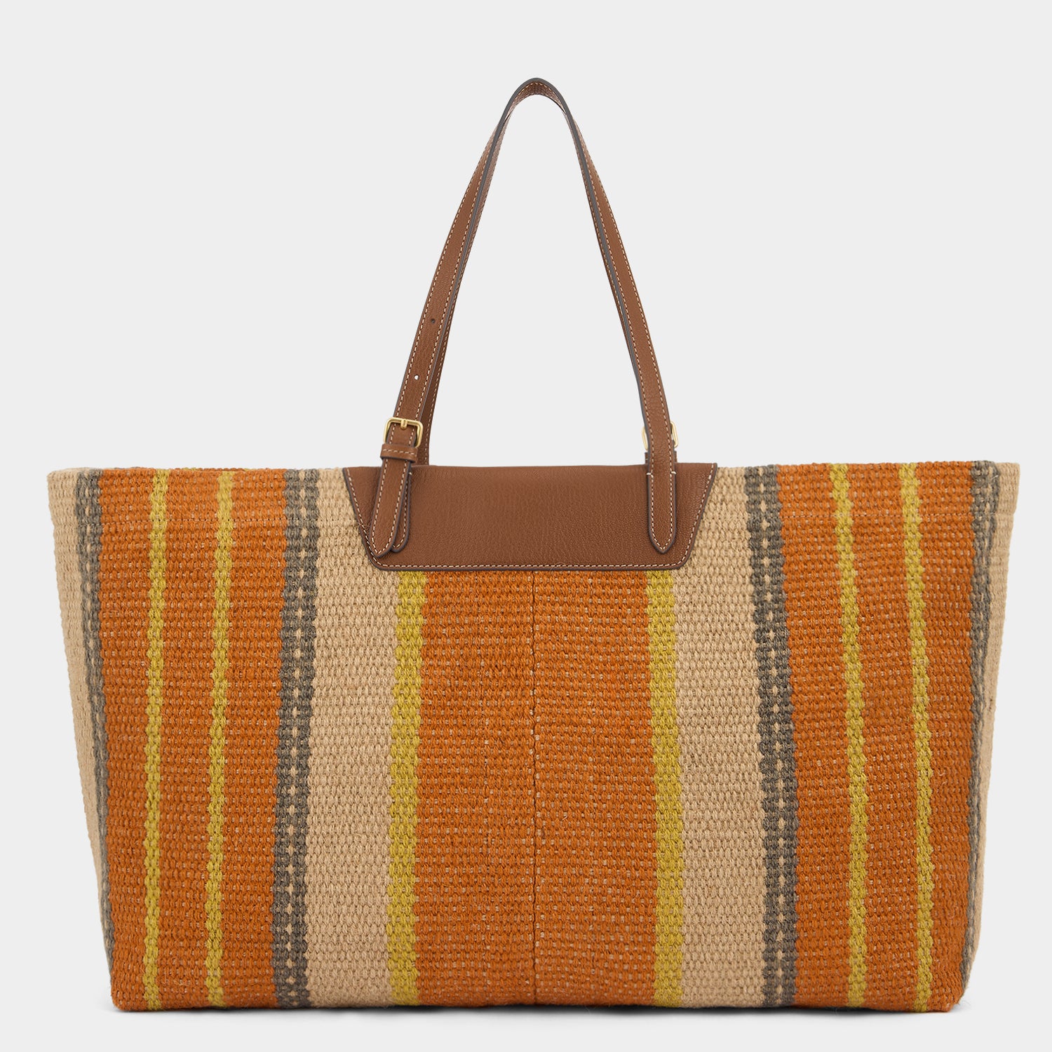 E/W Jute Tote -

          
            Jute/Goat Leather in Orange/Multi -
          

          Anya Hindmarch US
