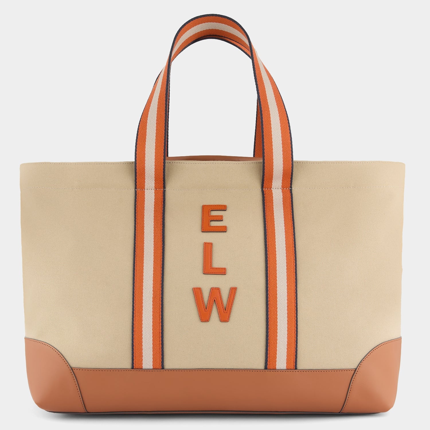 【良品】ANYA HINDMARCH トートバッグ　ベージュブラウン 良品】ANYA HINDMARCH トートバッグ ベージュブラウン - メルカリ