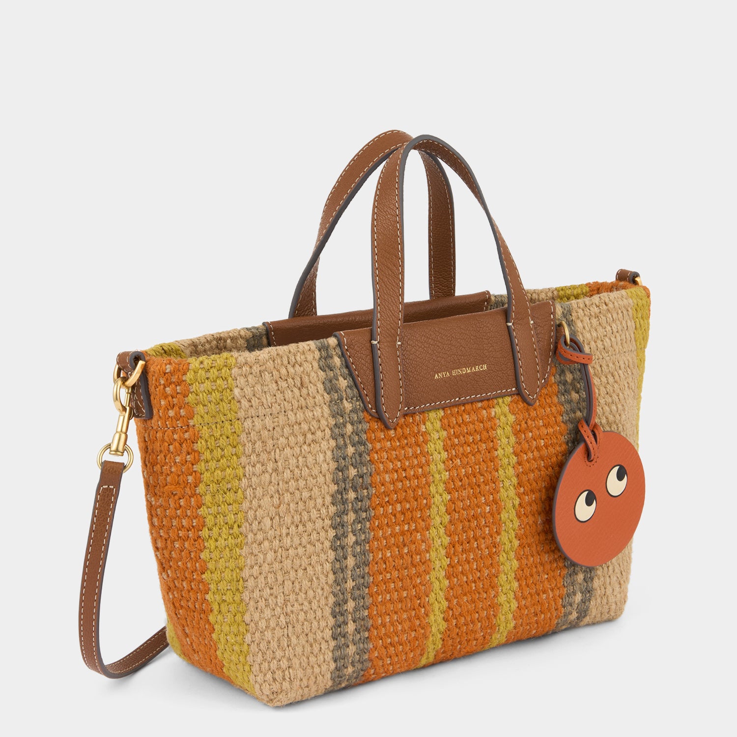 X/S Jute Cross-body Tote -

          
            Jute/Goat Leather in Orange/Multi -
          

          Anya Hindmarch US
