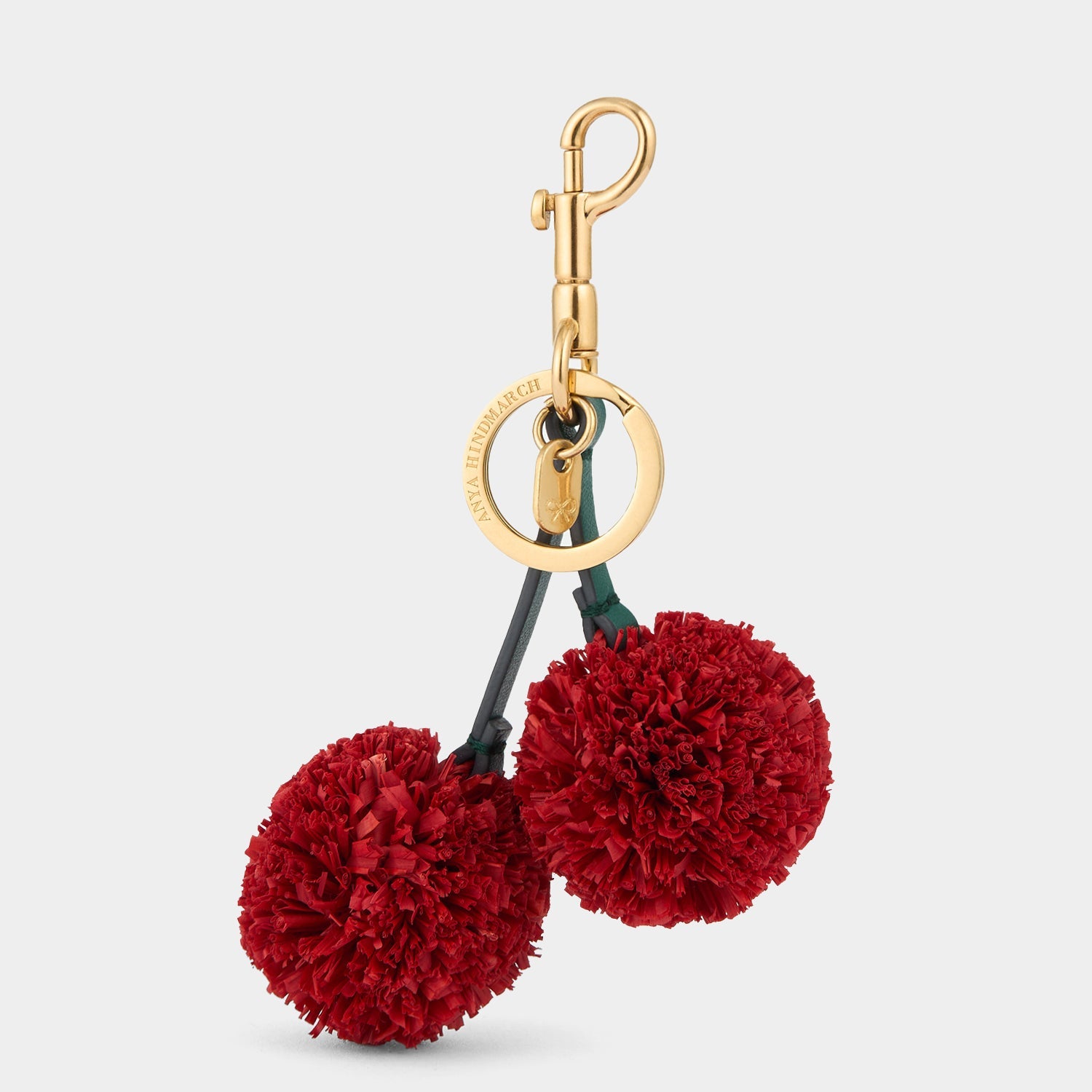 Raffia Cherries Charm -

          
            Raffia/Satin Leather in Red -
          

          Anya Hindmarch US
