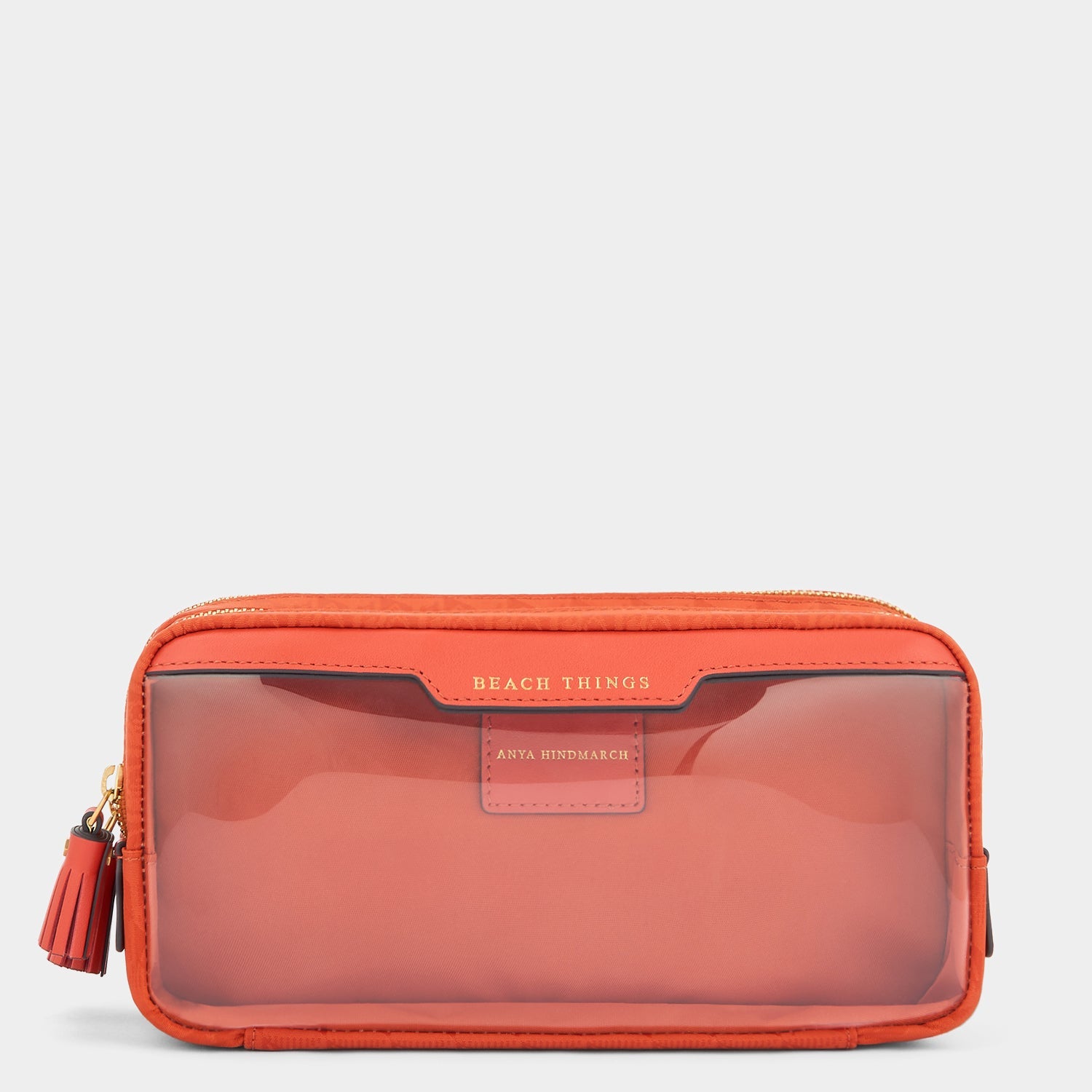 Beach Things Pouch -

          
            Jacquard Nylon in Burnt Sienna -
          

          Anya Hindmarch US
