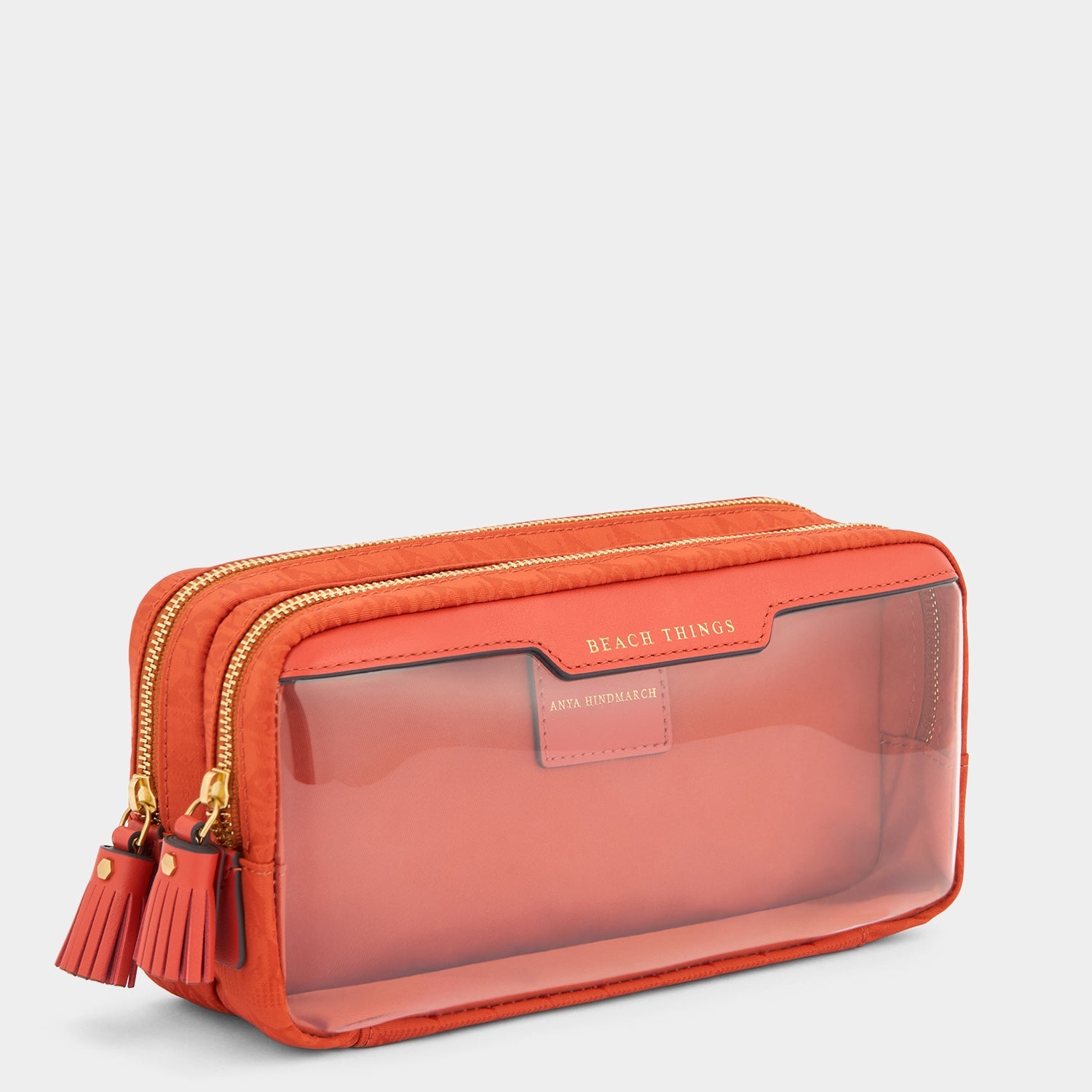 Beach Things Pouch -

          
            Jacquard Nylon in Burnt Sienna -
          

          Anya Hindmarch US
