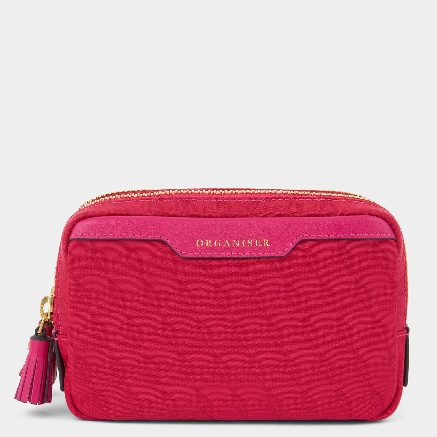 Organiser Duo Pouch -

          
            Jacquard Nylon in Magenta/Red -
          

          Anya Hindmarch US
