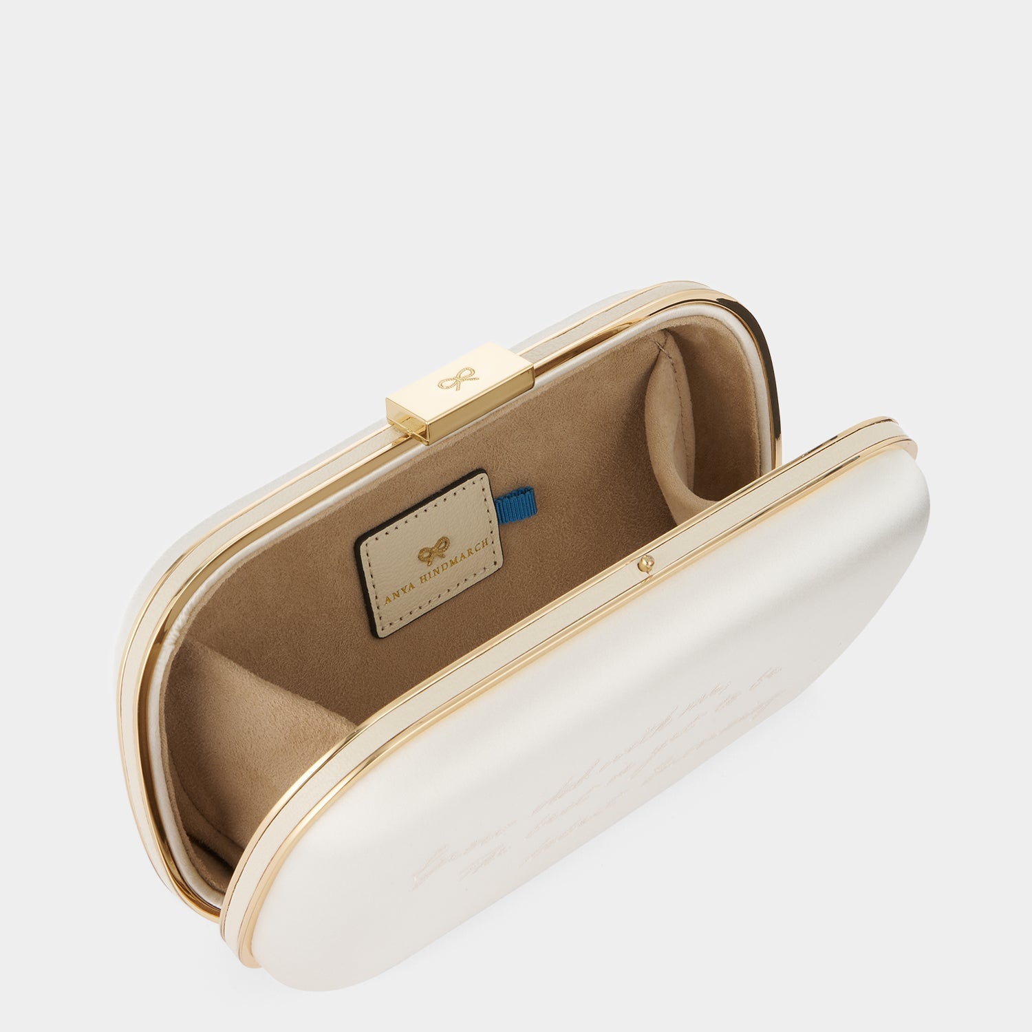 Marano Bridal Clutch -

          
            Satin/Suede Leather in Ivory -
          

          Anya Hindmarch US
