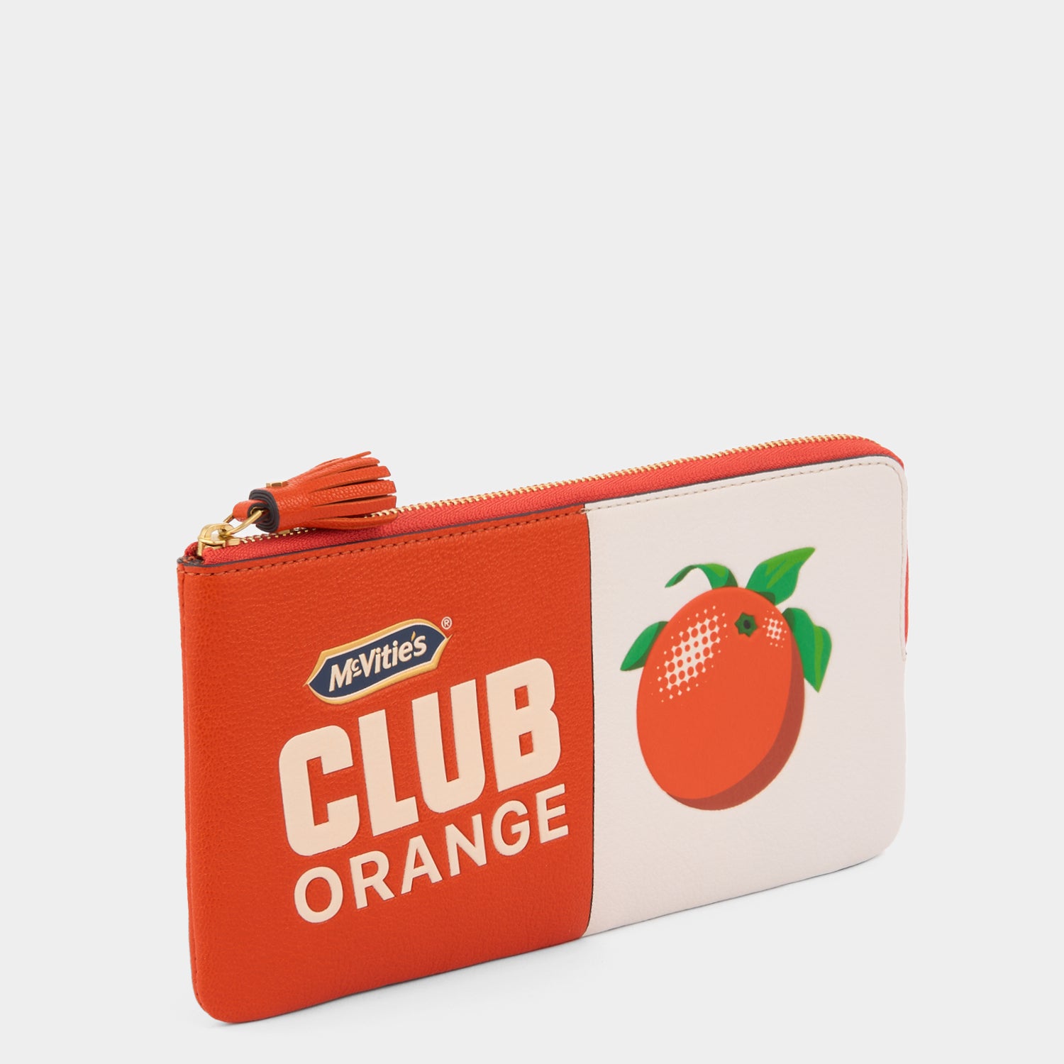 Anya Brands Club Orange Zip Loose Pocket -

          
            Capra Leather in Clementine Orange -
          

          Anya Hindmarch US
