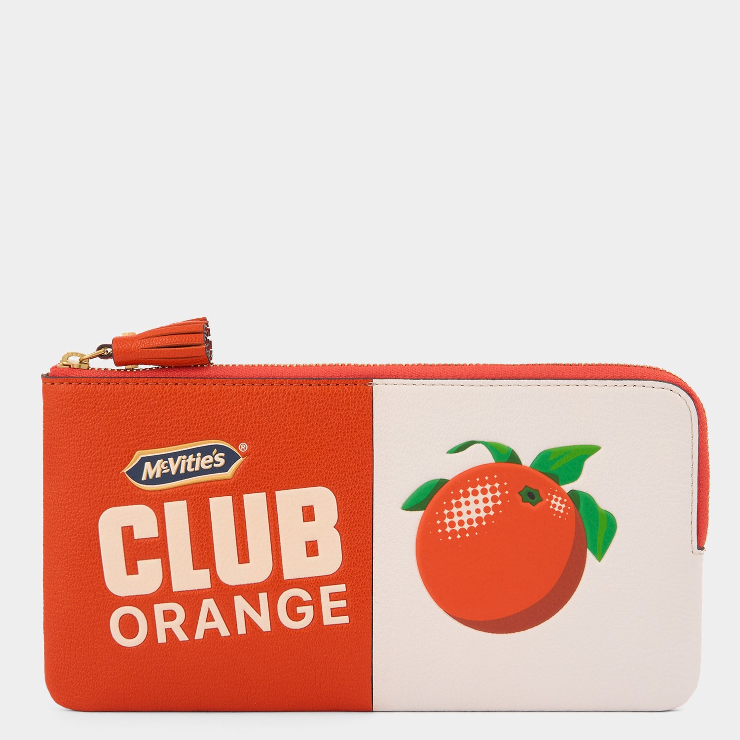 Anya Brands Club Orange Zip Loose Pocket -

          
            Capra Leather in Clementine Orange -
          

          Anya Hindmarch US
