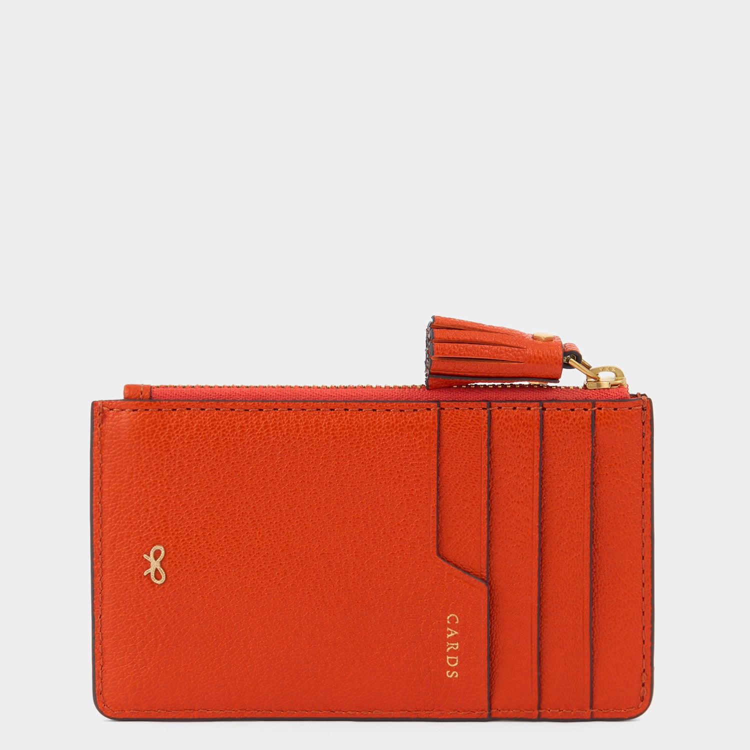 Anya Brands Club Orange Zip Card Case -

          
            Capra Leather in Clementine Orange -
          

          Anya Hindmarch US
