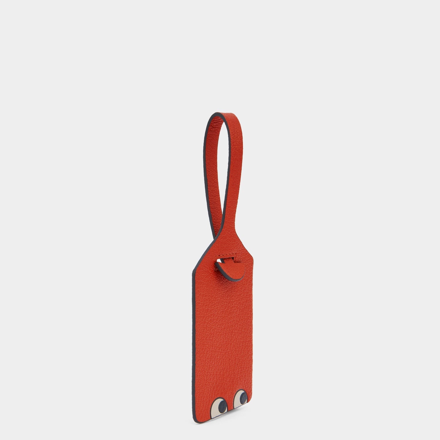 Eyes Luggage Label Charm -

          
            Capra Leather in Burnt Sienna -
          

          Anya Hindmarch US
