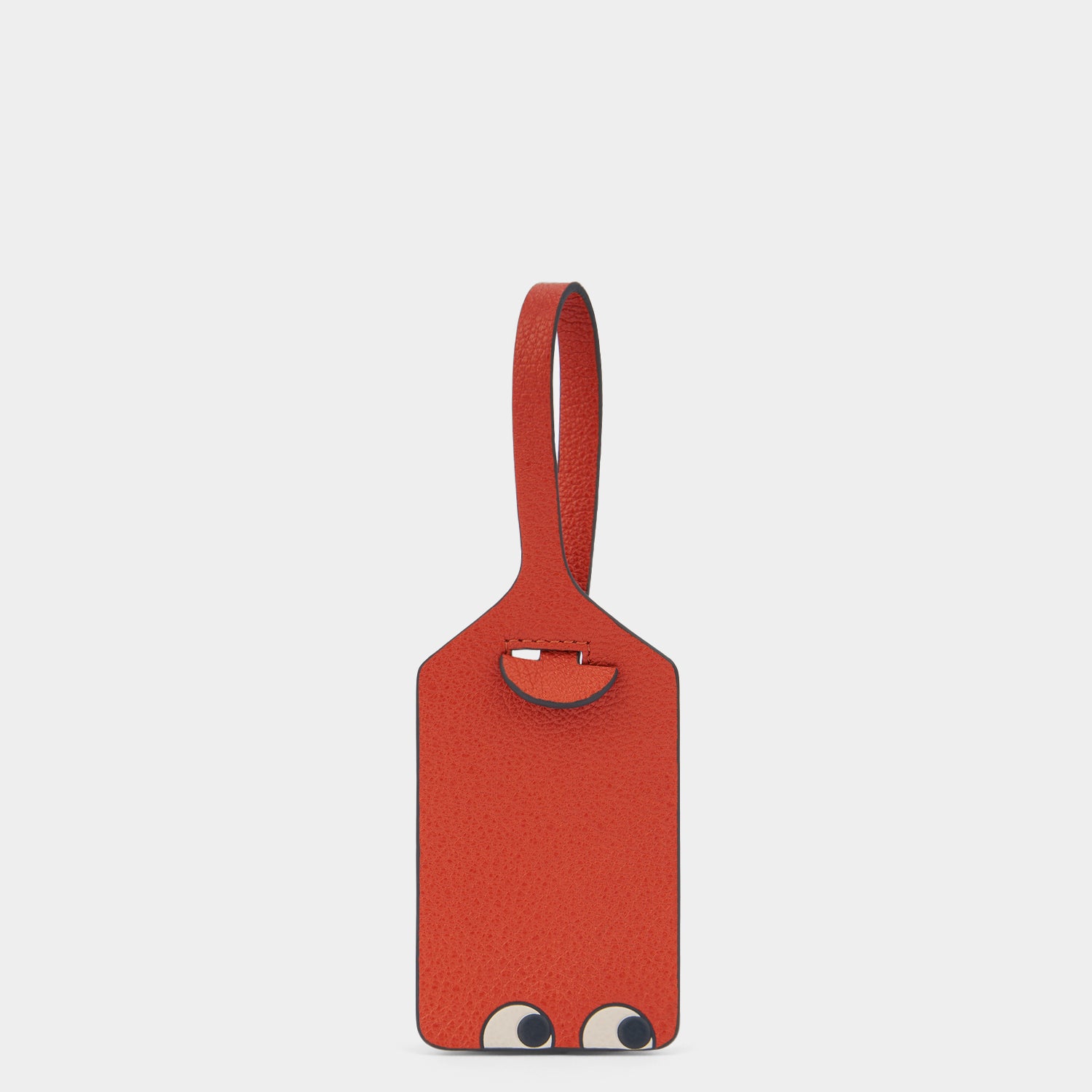 Eyes Luggage Label Charm -

          
            Capra Leather in Burnt Sienna -
          

          Anya Hindmarch US
